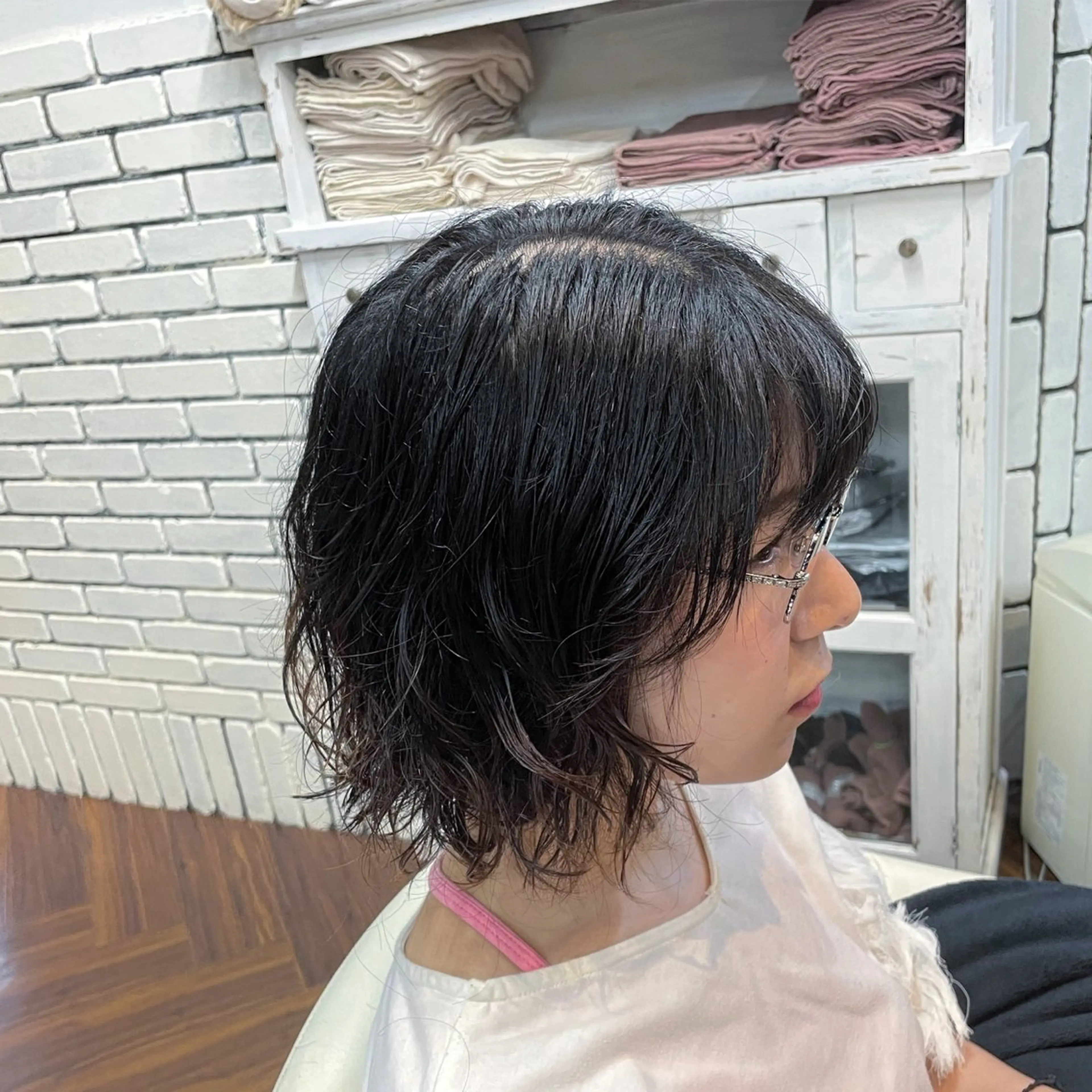 ミディアム パーマ 犬飼 幸志のヘアスタイル