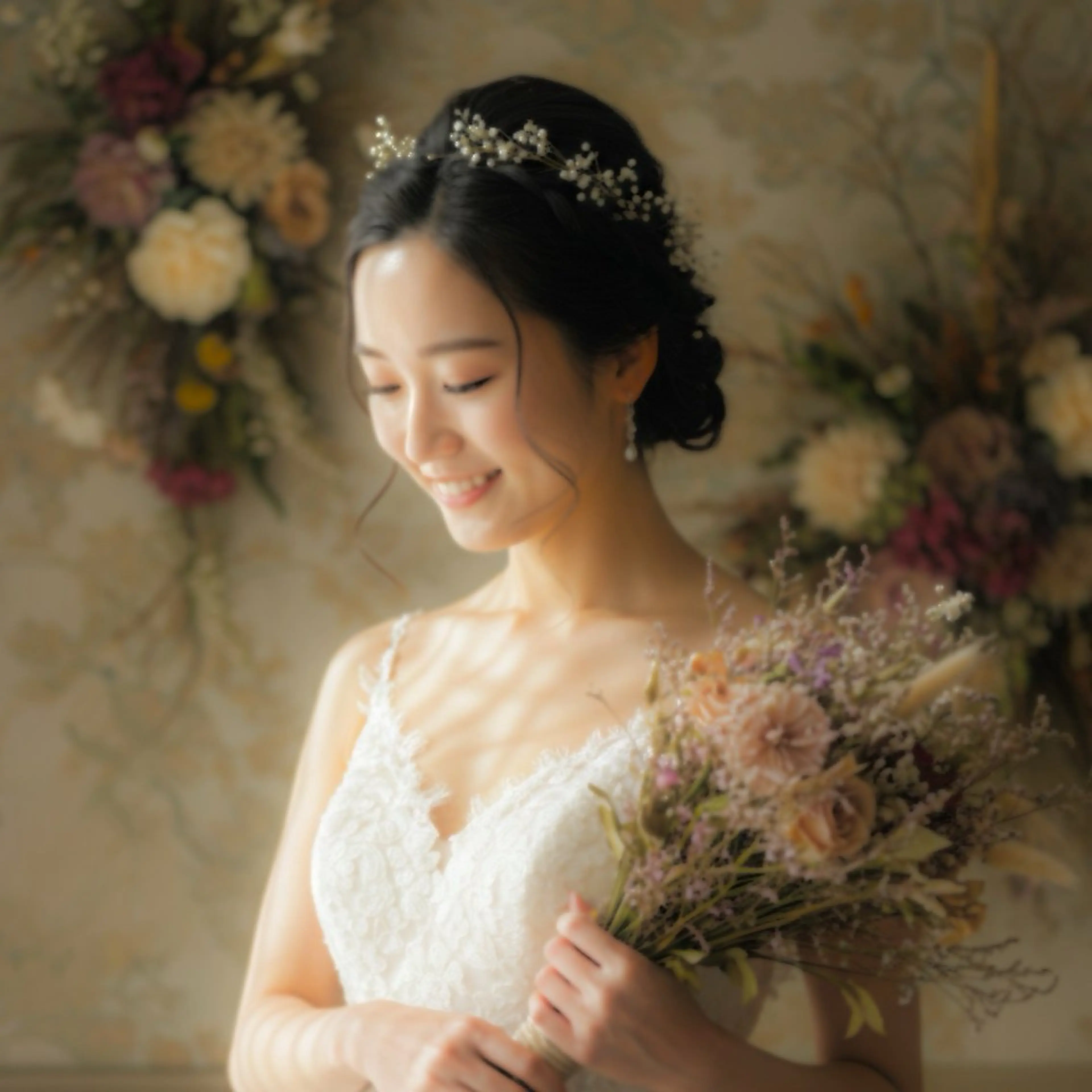 【土日祝朝10時~13時】パーティ,,ブライダル,ライブ,バレンタイン、ヘアセットの写真