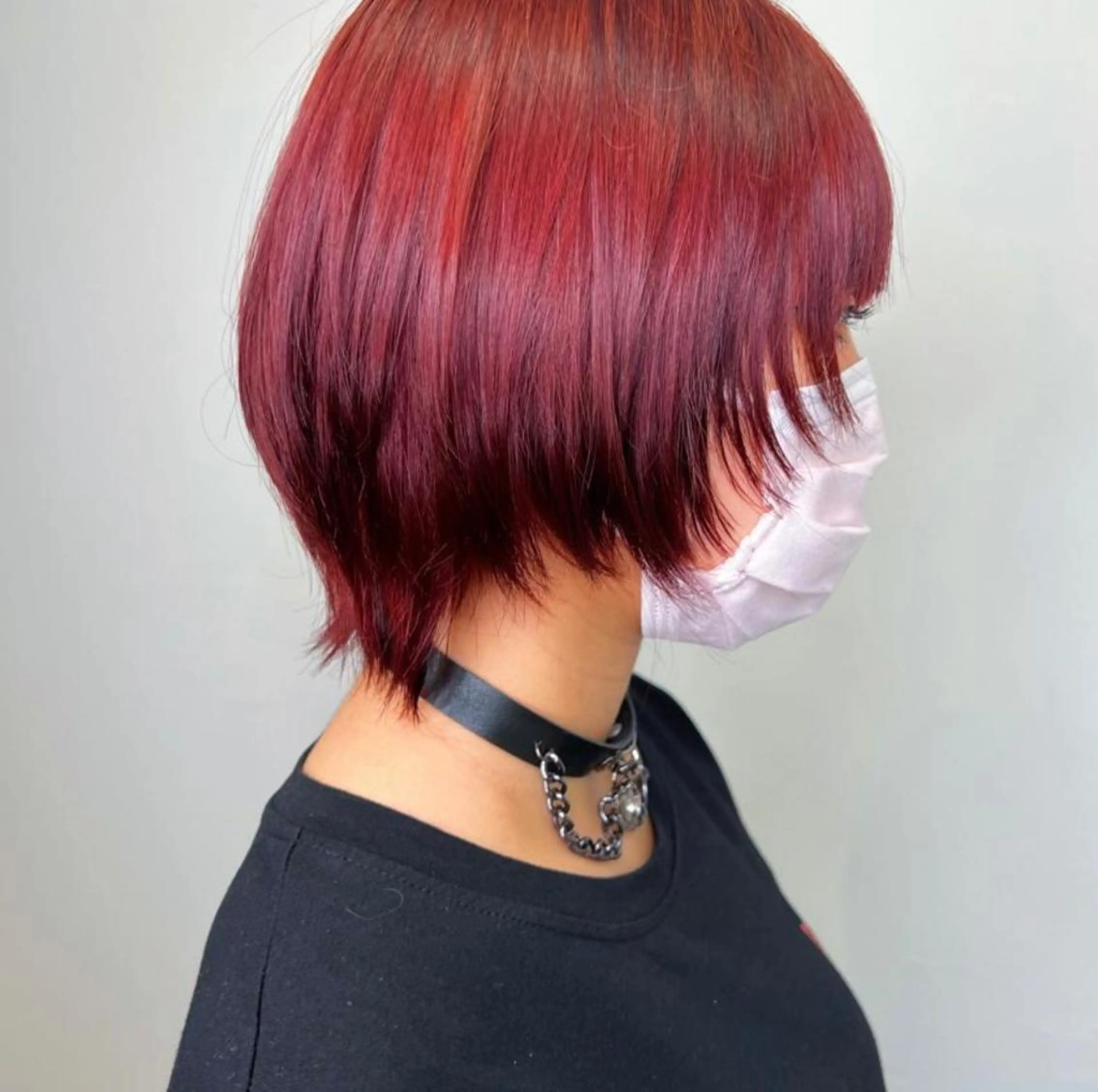 ショート カラー レッドカラー 🎀ダブルカラー/ ピンク×ガーリー🎀のヘアスタイル