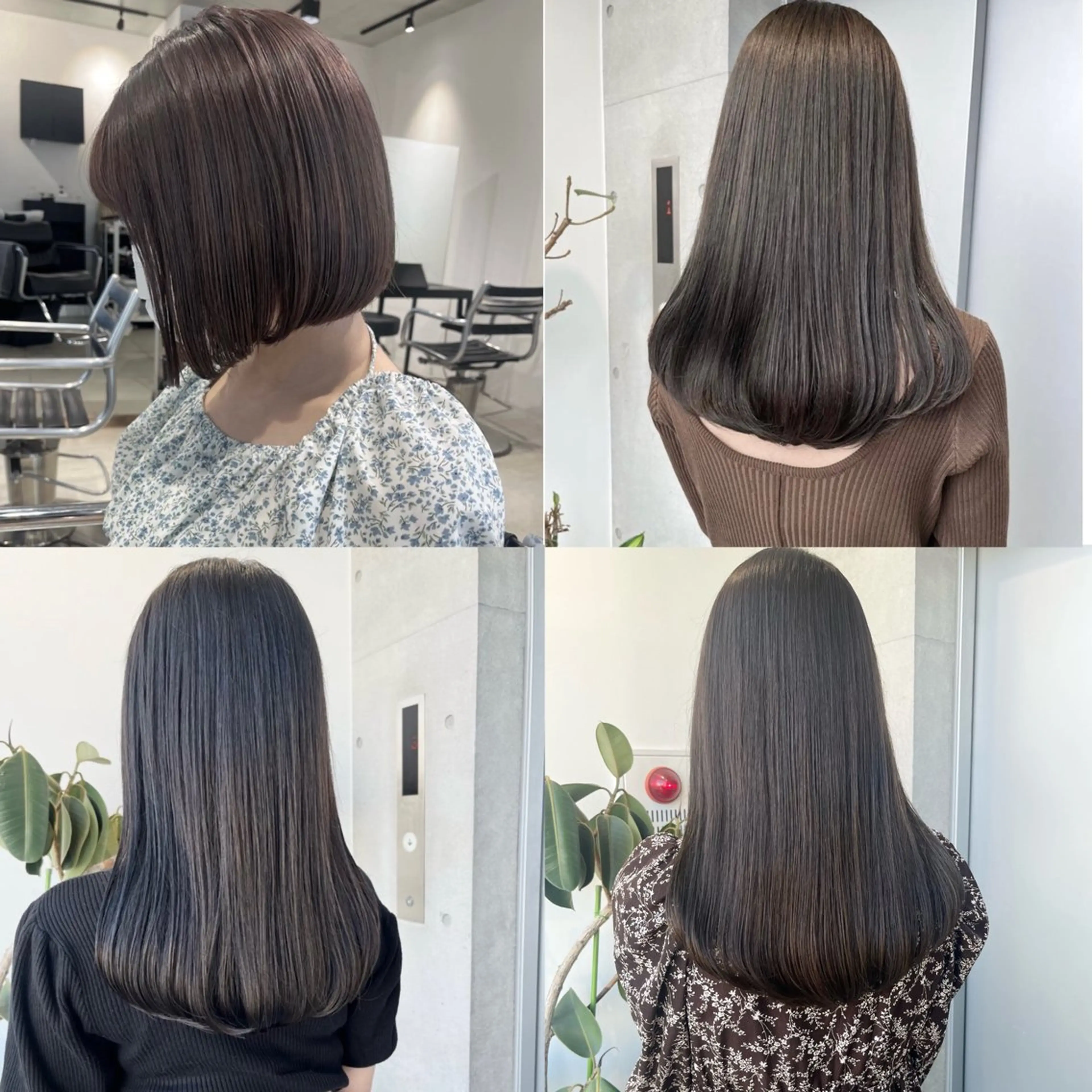 ロング カラー パーマ ヘアアレンジ カット ヘアカラー トリートメント ヘアセット 透明感/オリーブ/ グレージュ/YUKAのヘアスタイル