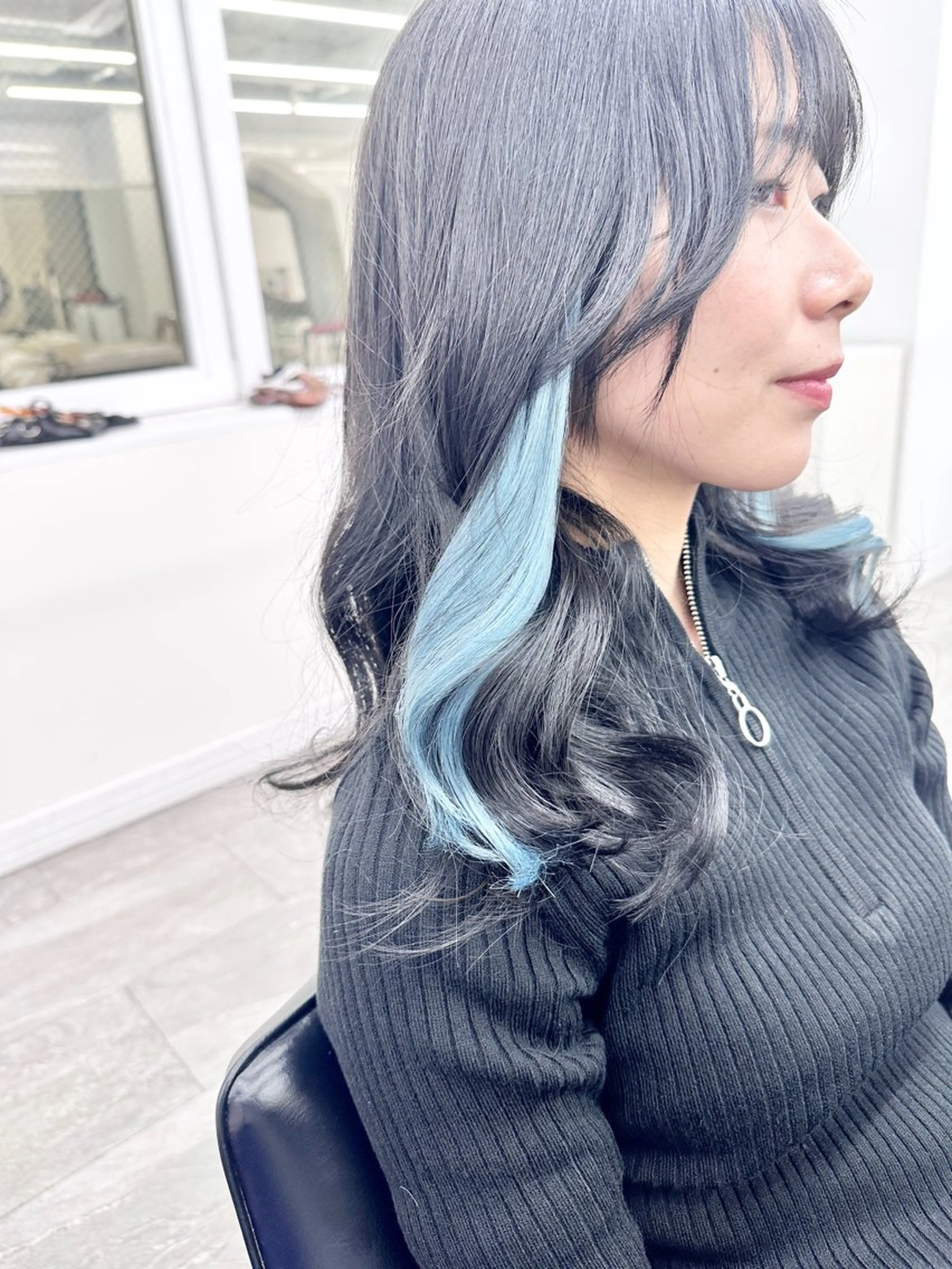 セミロング カラー エクステ ❄️💛エクステ ブリーチ❄️yukiのヘアスタイル