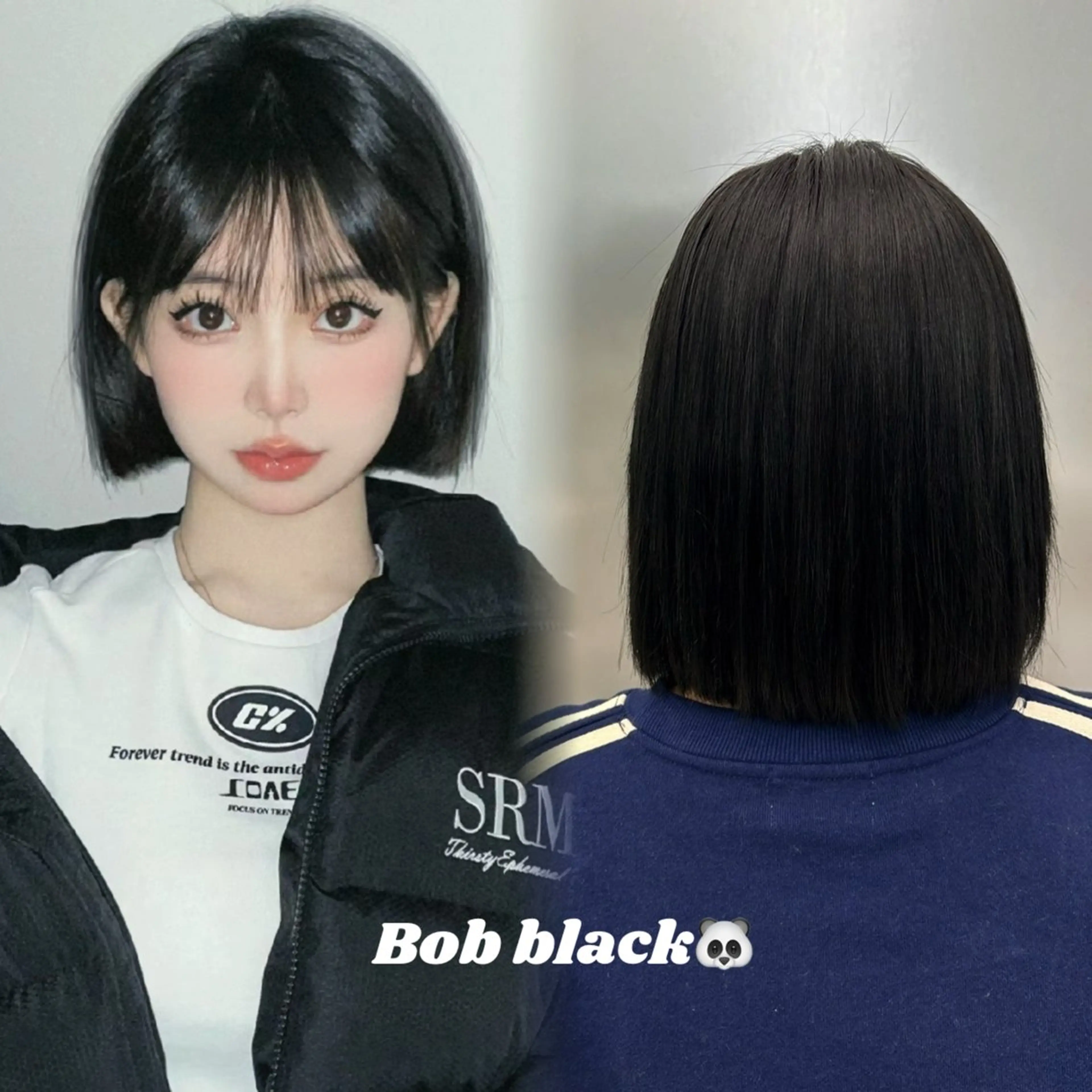 ミディアム ボブ ヘアカラー ワンホンヘア💖 ユキのヘアスタイル