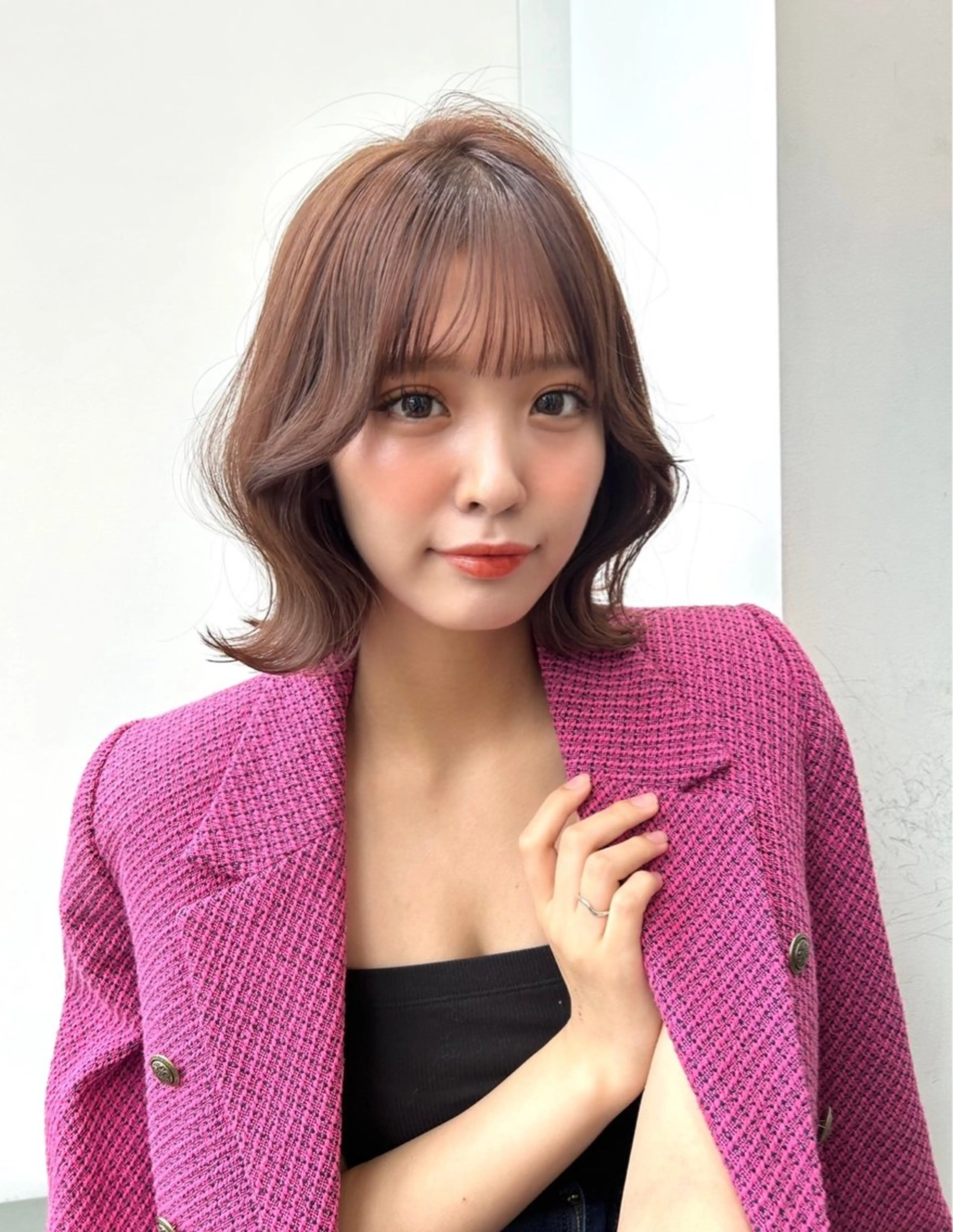 ショート カラー 莉乃/縮毛矯正/髪質 改善/艶カラーのヘアスタイル