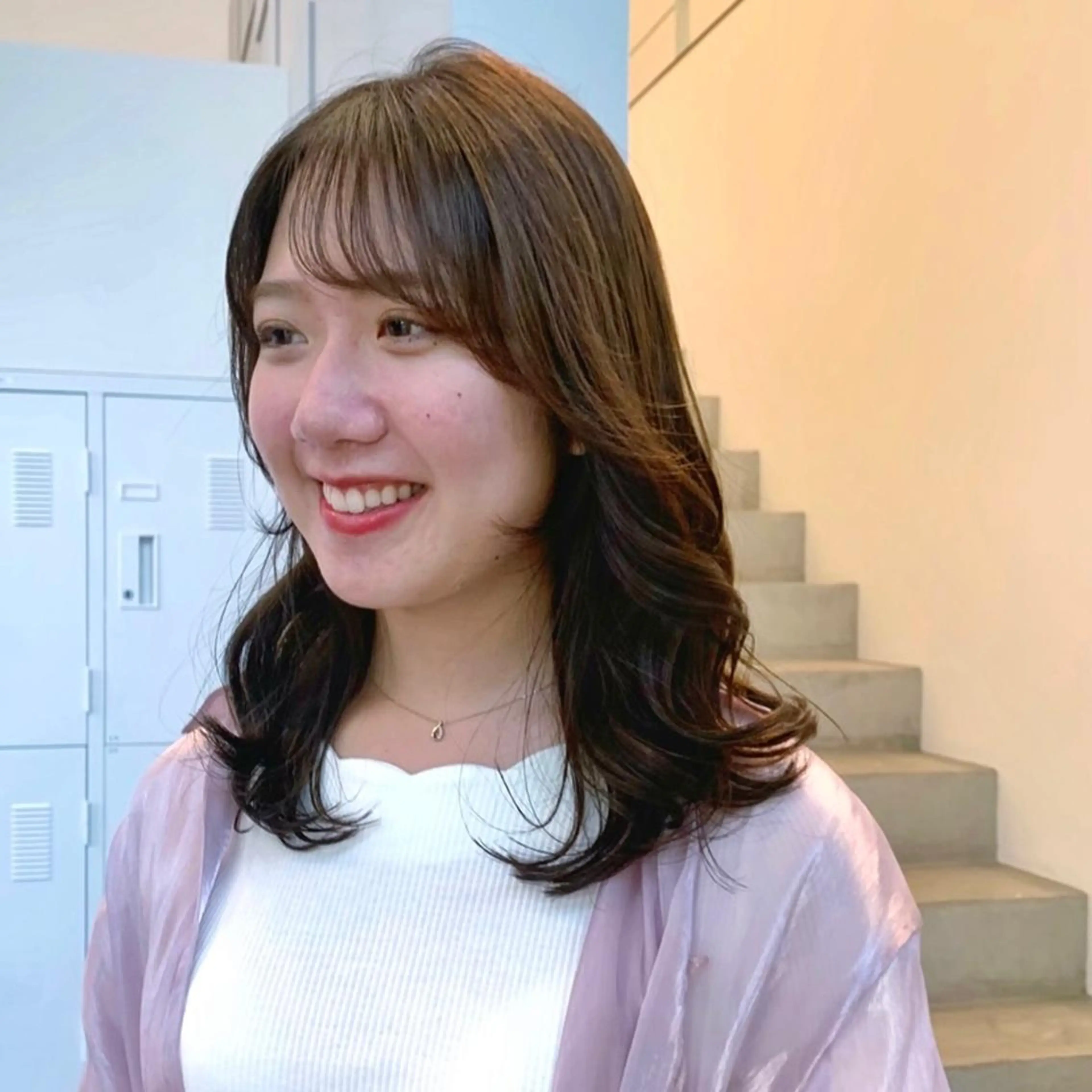 セミロング カラー カット ヘアカラー aoi /パーマ /まるみショートのヘアスタイル