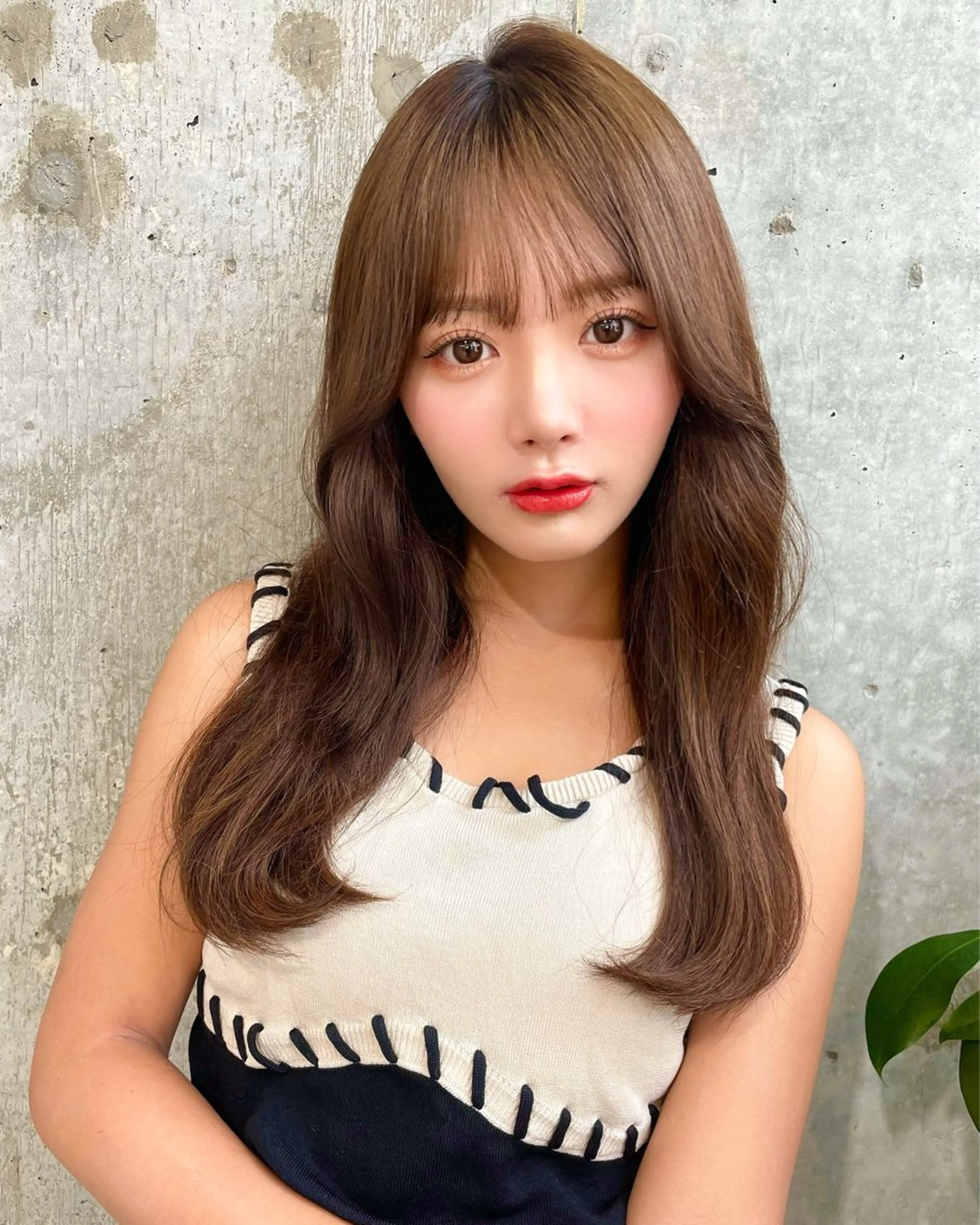 セミロング カラー ベージュカラー ブリーチ 透明感カラー ダブルカラー グレージュ ヘアカラー トリートメント 韓国ヘア🤍顔周り/ 髪質改善✨/林遼一郎のヘアスタイル