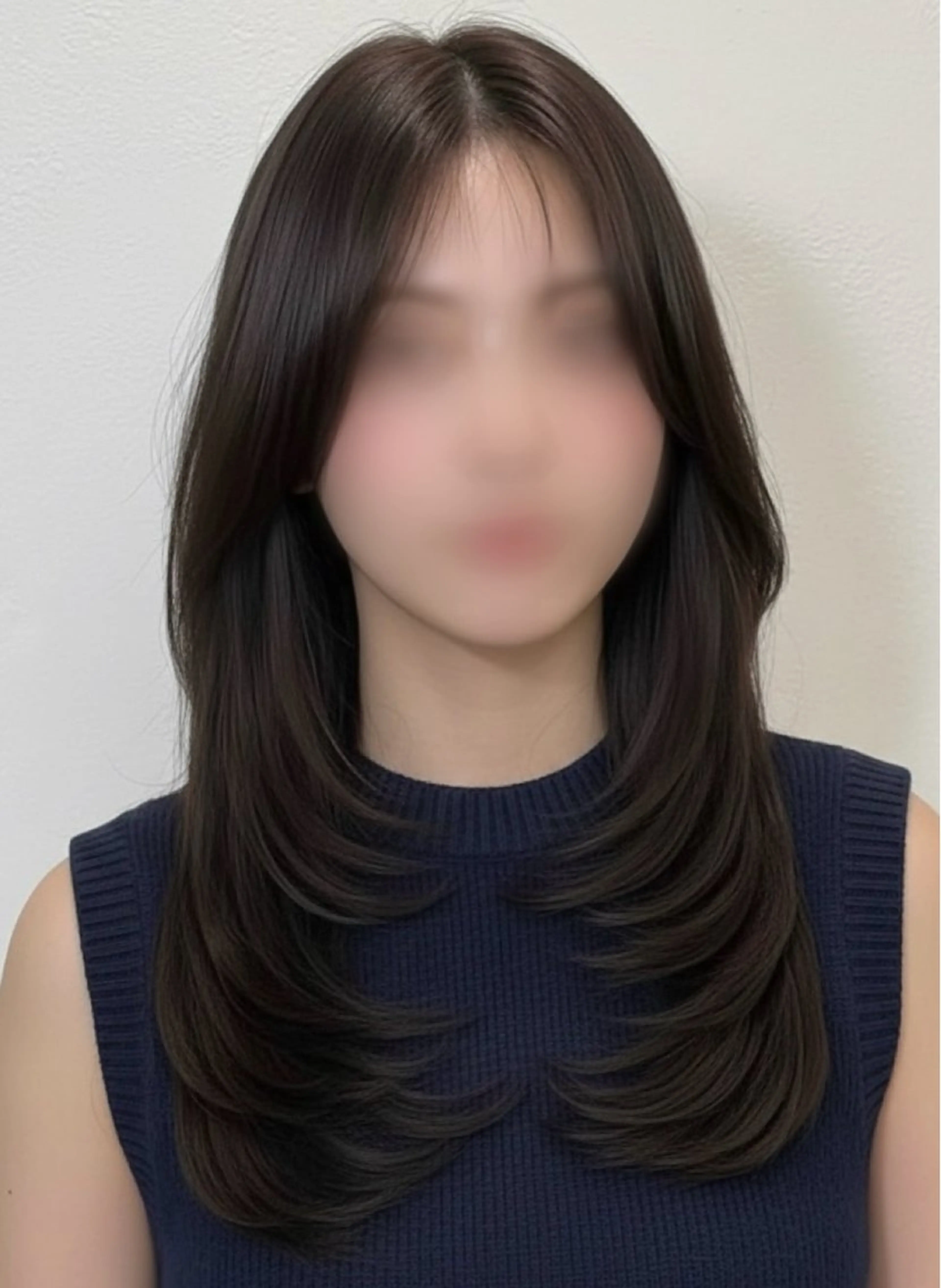 セミロング 渋谷/ハッシュ レイヤーカット/会田のヘアスタイル