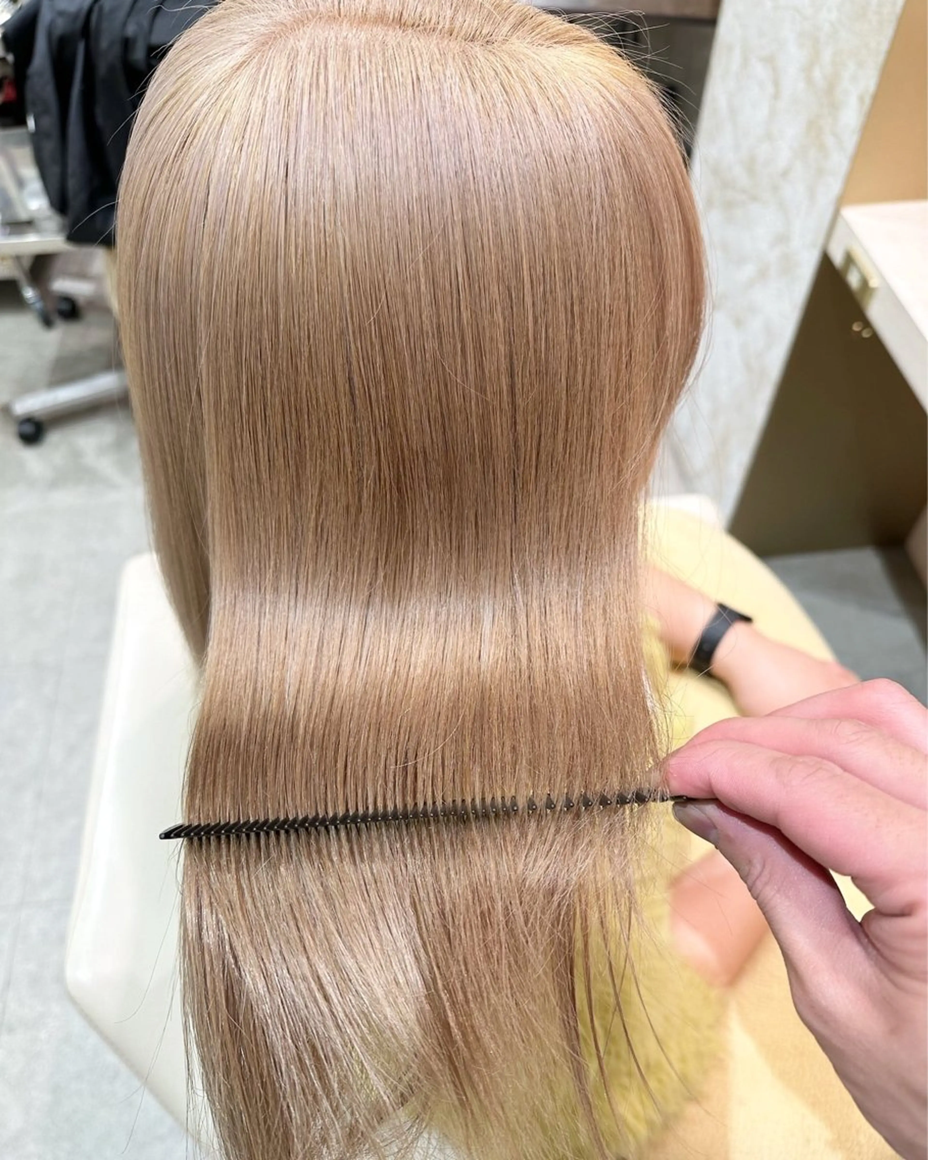 ロング カラー 店長/mao/ 前髪/顔周りカットのヘアスタイル