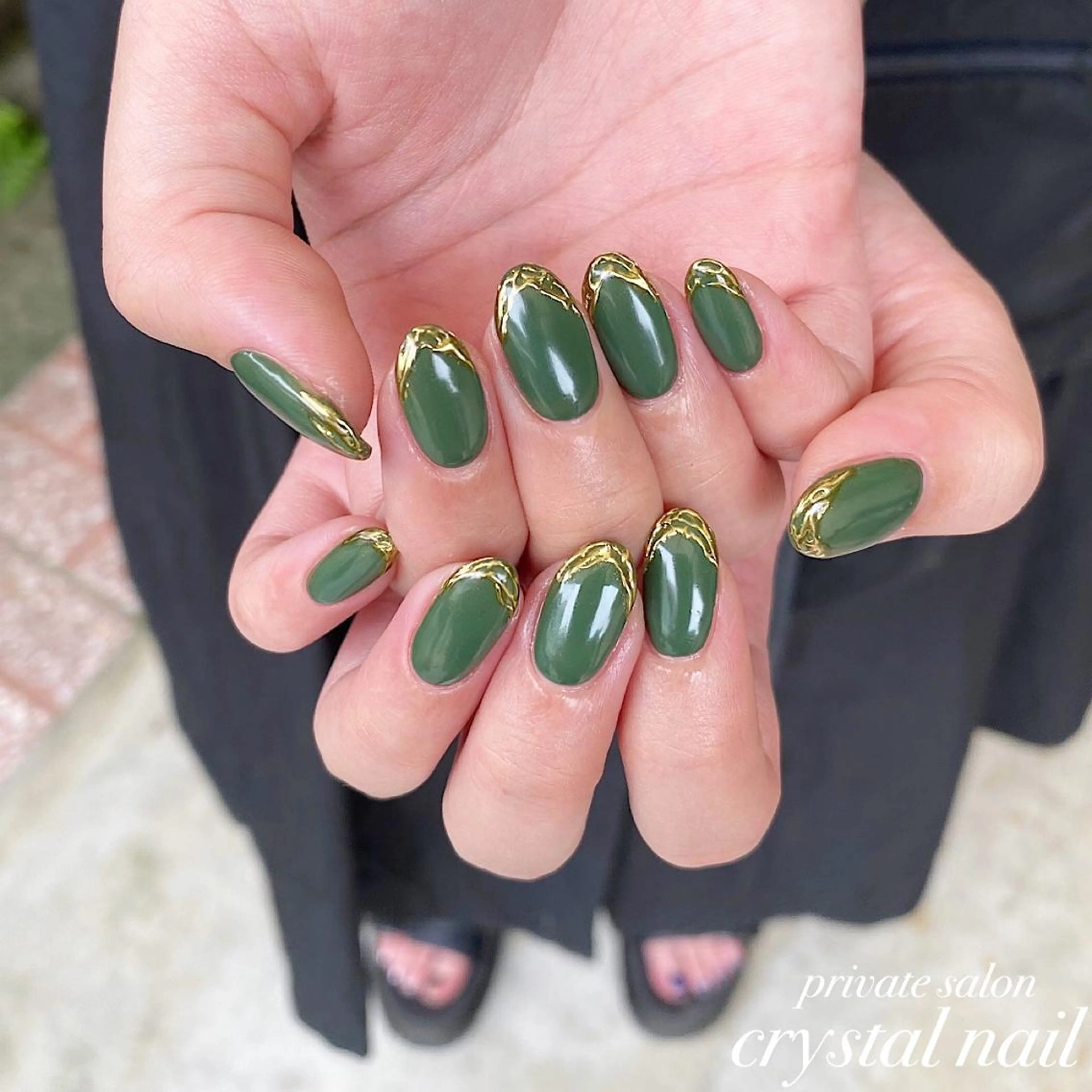 ネイル フレンチネイル ニュアンスネイル ハンドネイル Crystal Nailのネイルデザイン