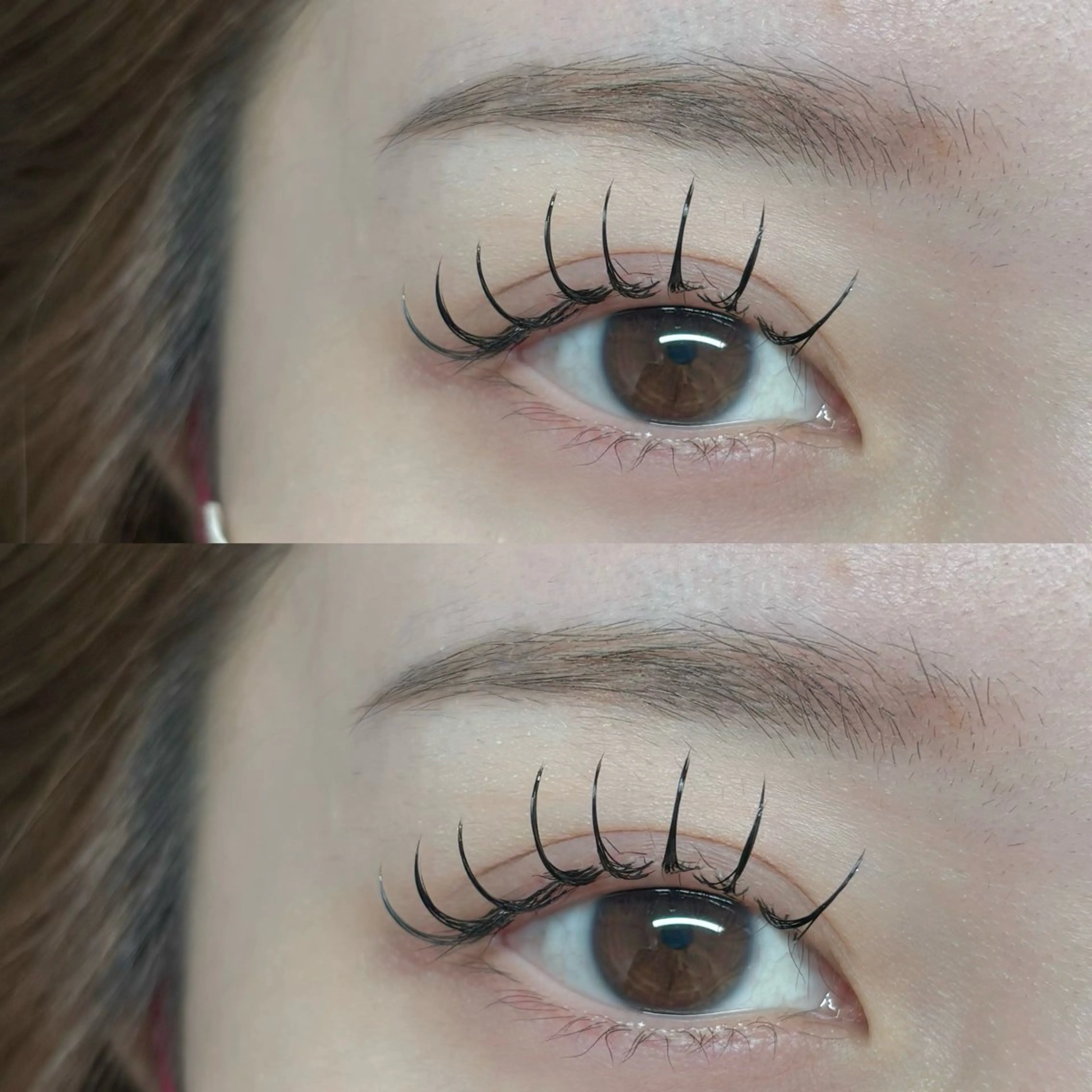 【垢抜け満足度◎】フラットラッシュ120本+眉毛wax+カラーの写真