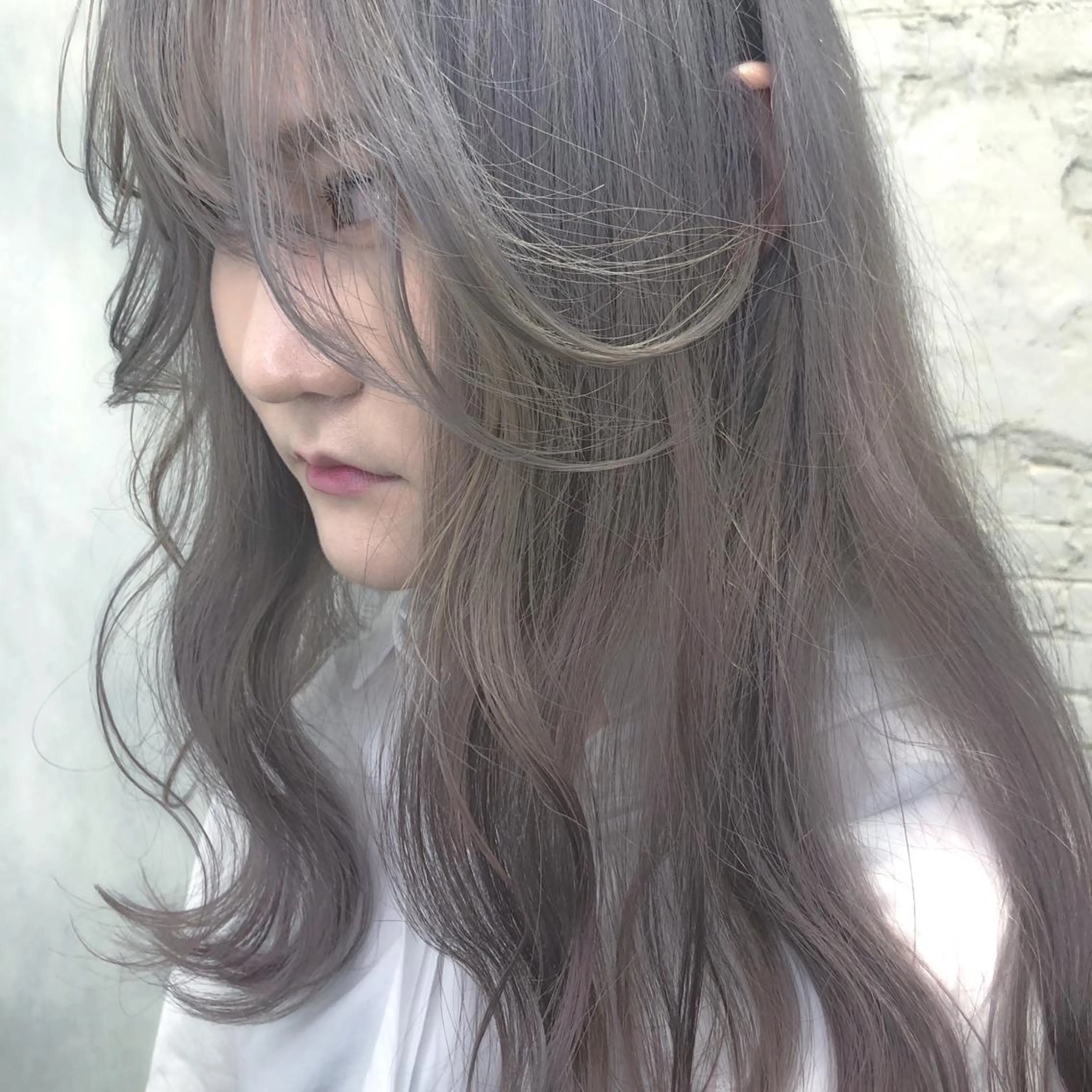 ロング カラー ラベンダーカラー ORIKA 美容室のヘアスタイル