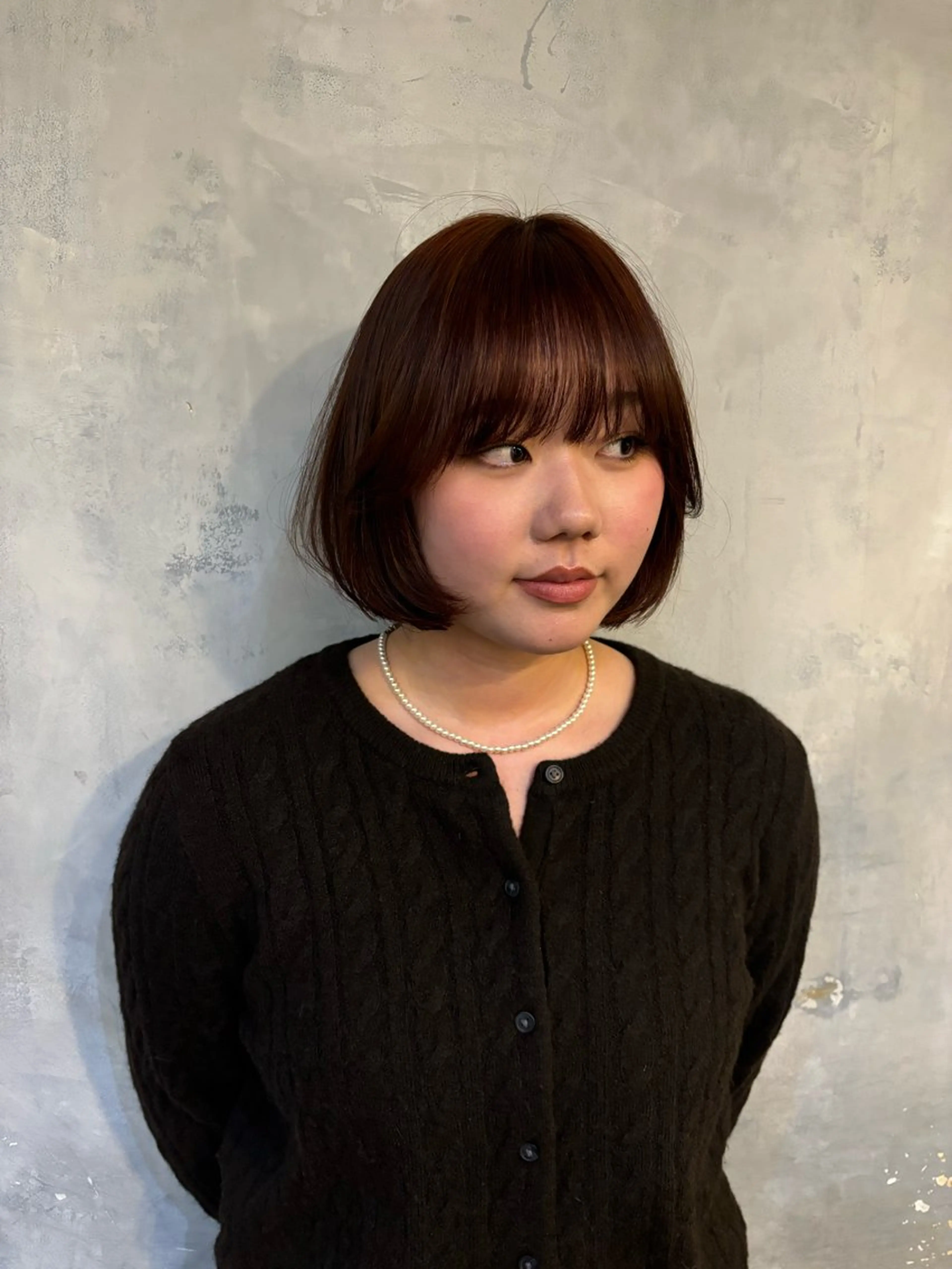 カラー ブラウンカラー オレンジ ヘアカラー CIECA . COCOROのヘアスタイル