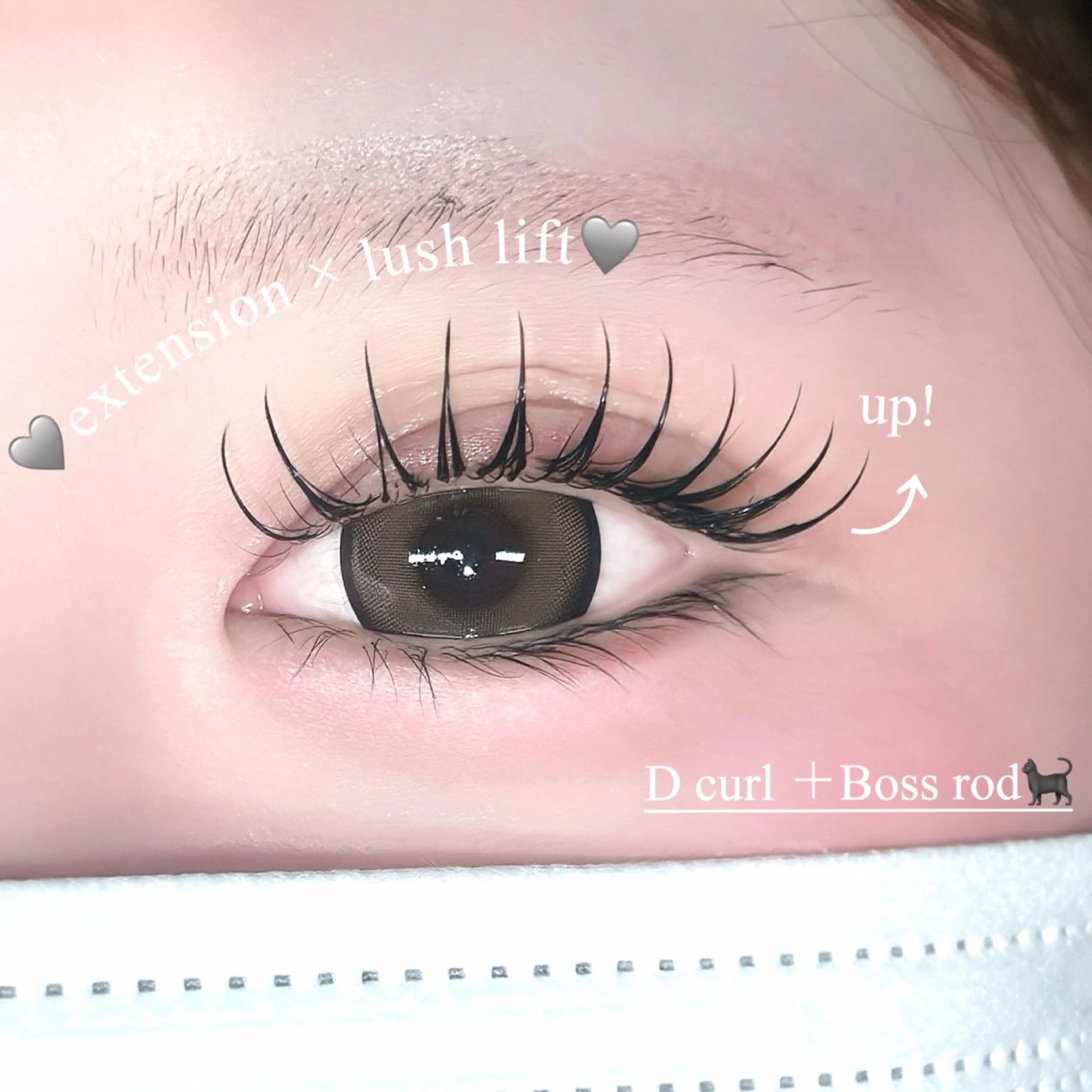 マツエク・マツパ 束感まつ毛 Dカール ナチュラル マツエク FaB 千葉店所属・🩶LEDエクステ& 上下パーマRAN🪽のマツエク・マツパデザイン