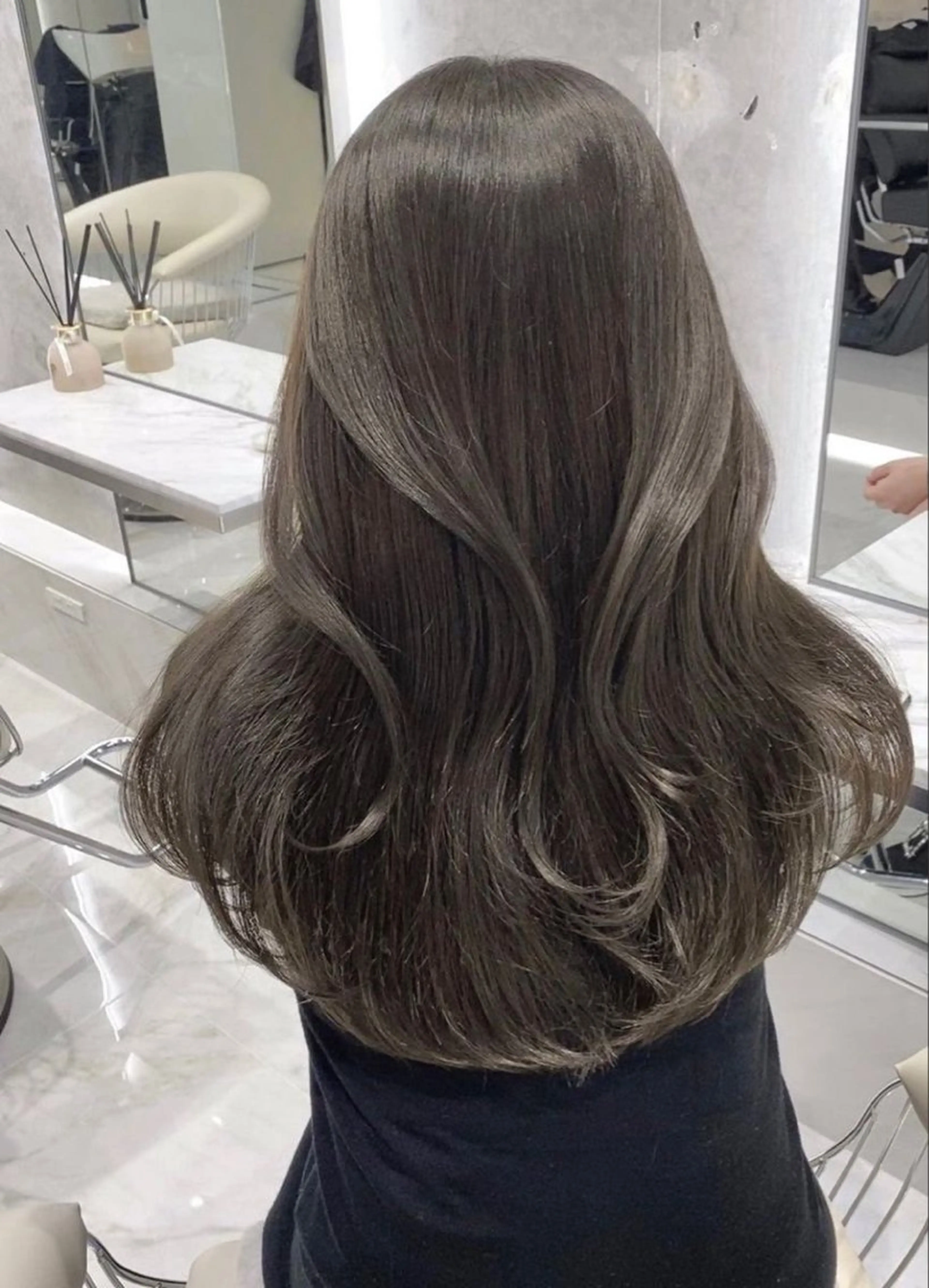 ロング カラー PEAR＋L所属・似合わせカラー たなかちなみ🦤♡のヘアスタイル