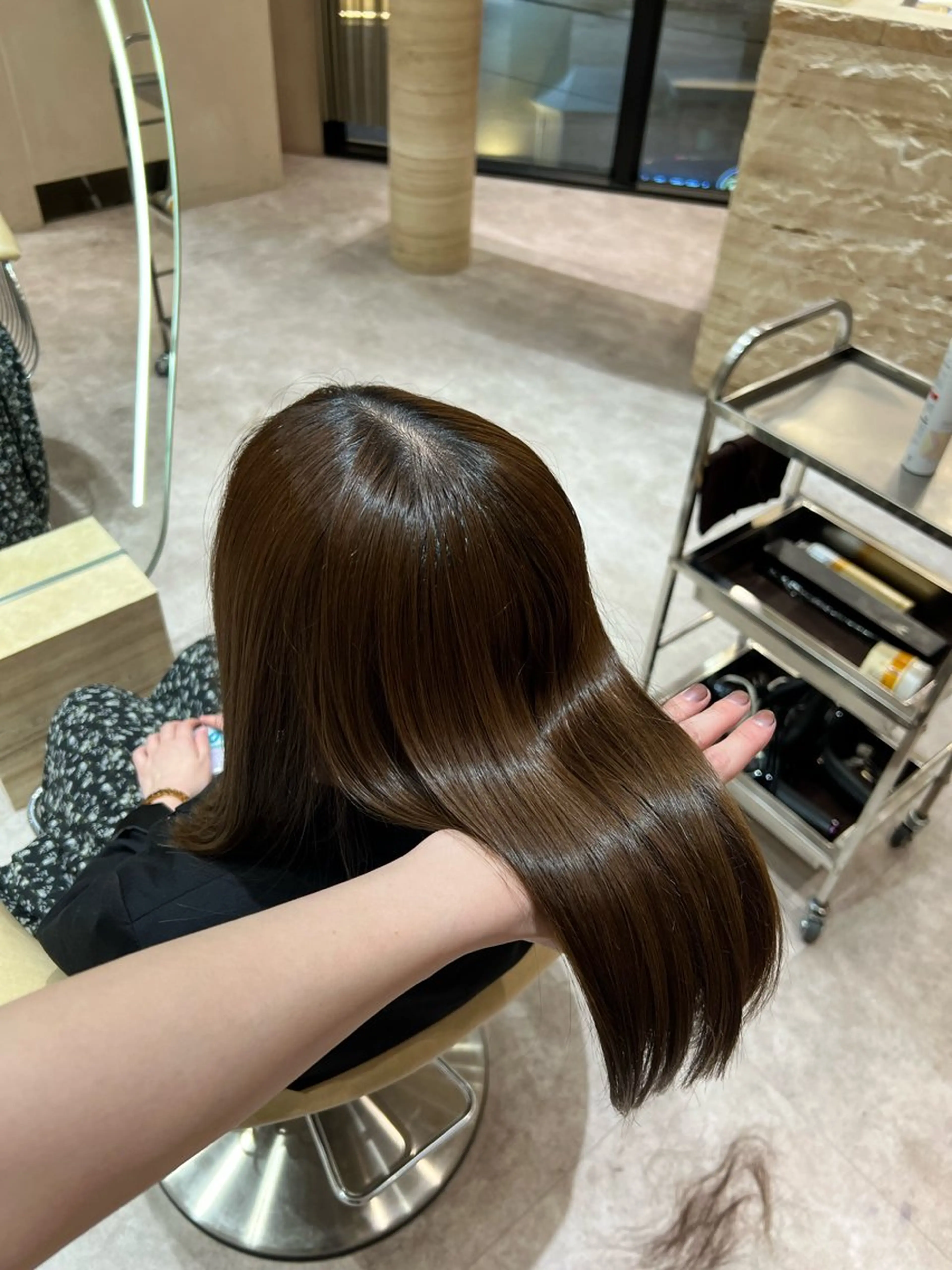 ミディアム カラー カット ヘアカラー 縮毛矯正 トリートメント ✨髪質改善 縮毛矯正 艶髪 立川 コウキ✨のヘアスタイル