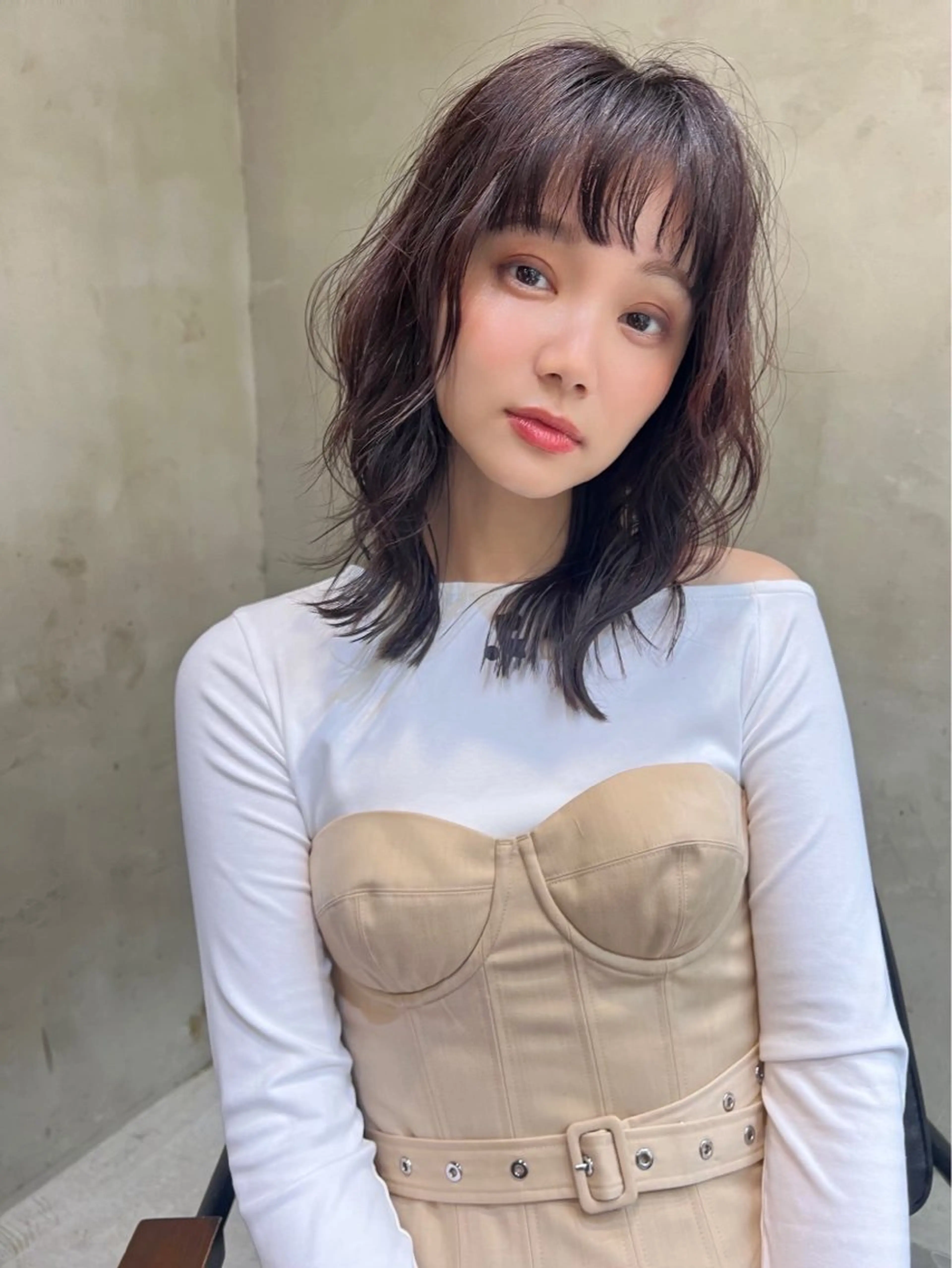 ロング カット 縮毛矯正 トリートメント ⭐️ 美髪矯正 艶カラー ⭐️ユウキのヘアスタイル