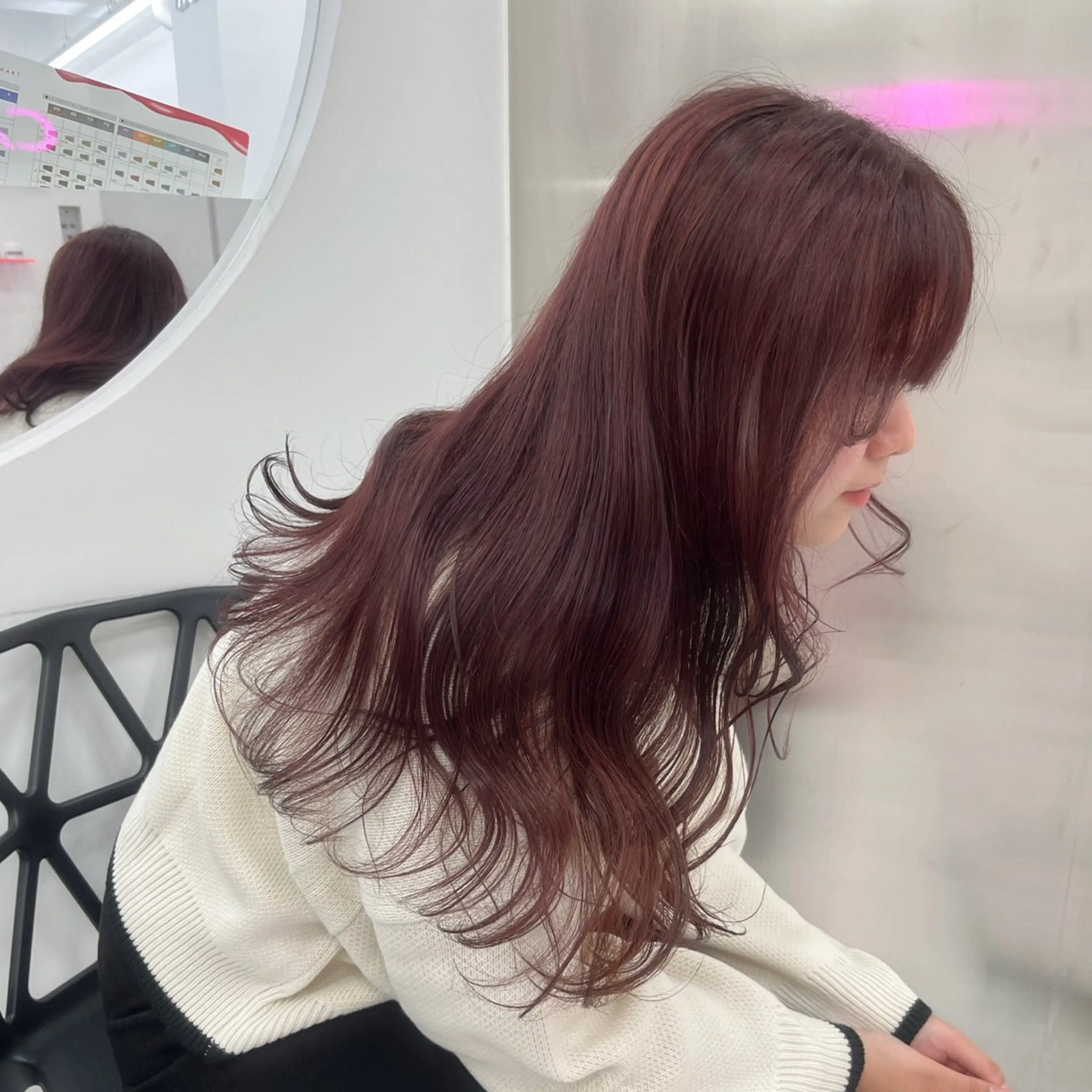 ロング 韓国風カラー 髪質改善 韓国風ヘア トリートメント ❤︎ワンホンガーリー なハイトーンヘア❤︎のヘアスタイル