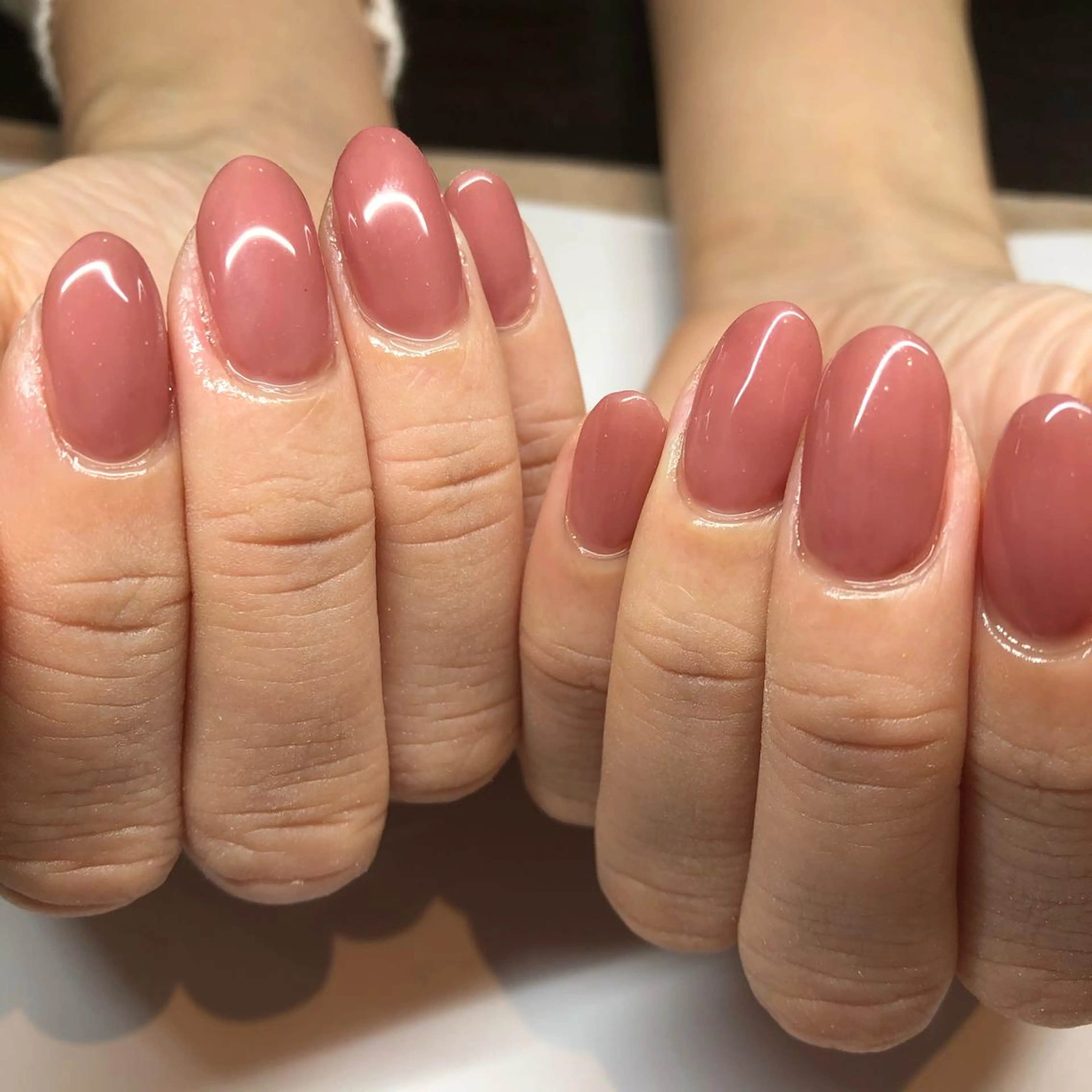 ワンカラーorグラデーションネイルの写真