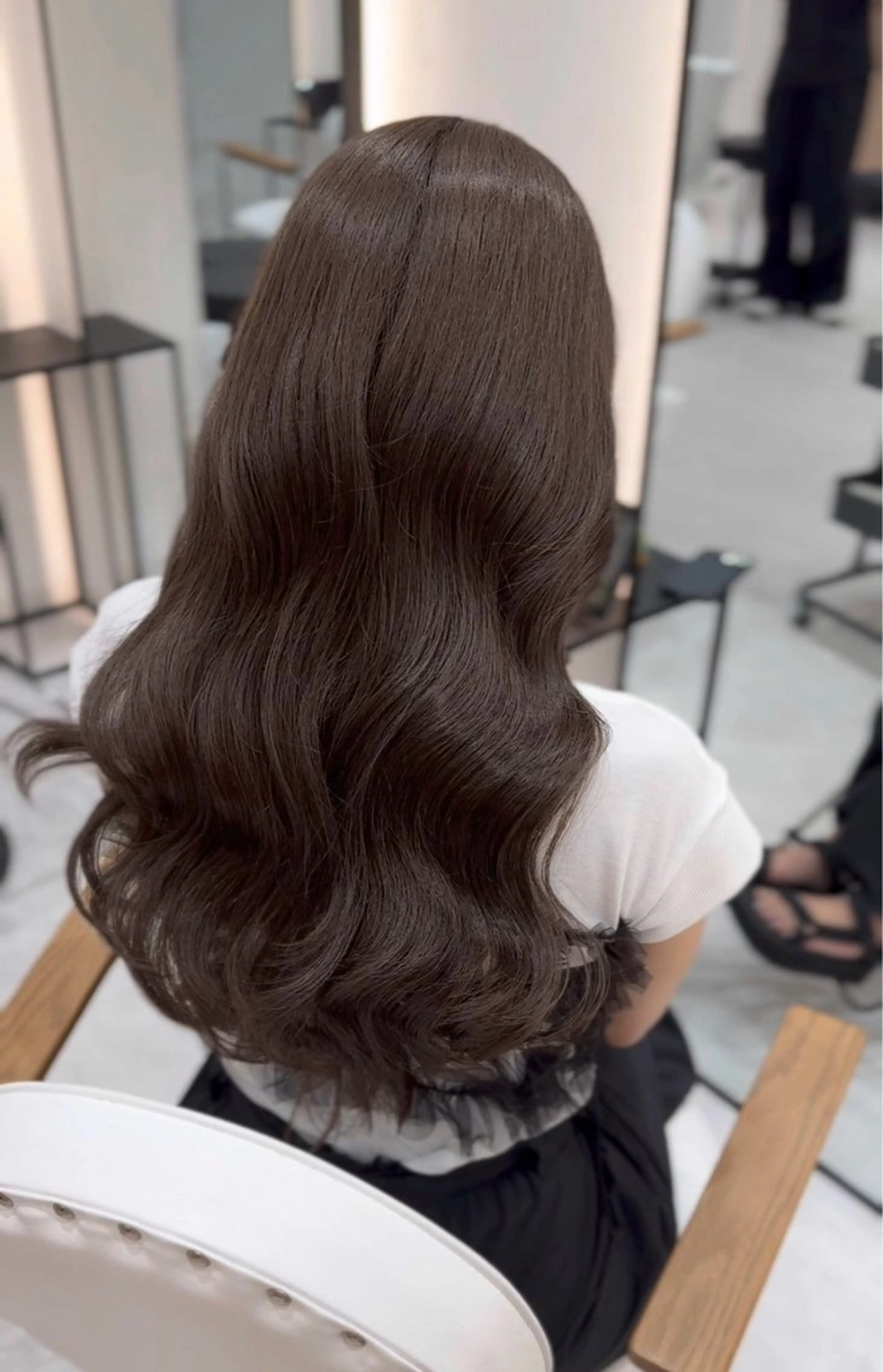 ロング ヘアカラー トリートメント 韓国ヘア🩶侑矢 艶髪透明感/福岡のヘアスタイル