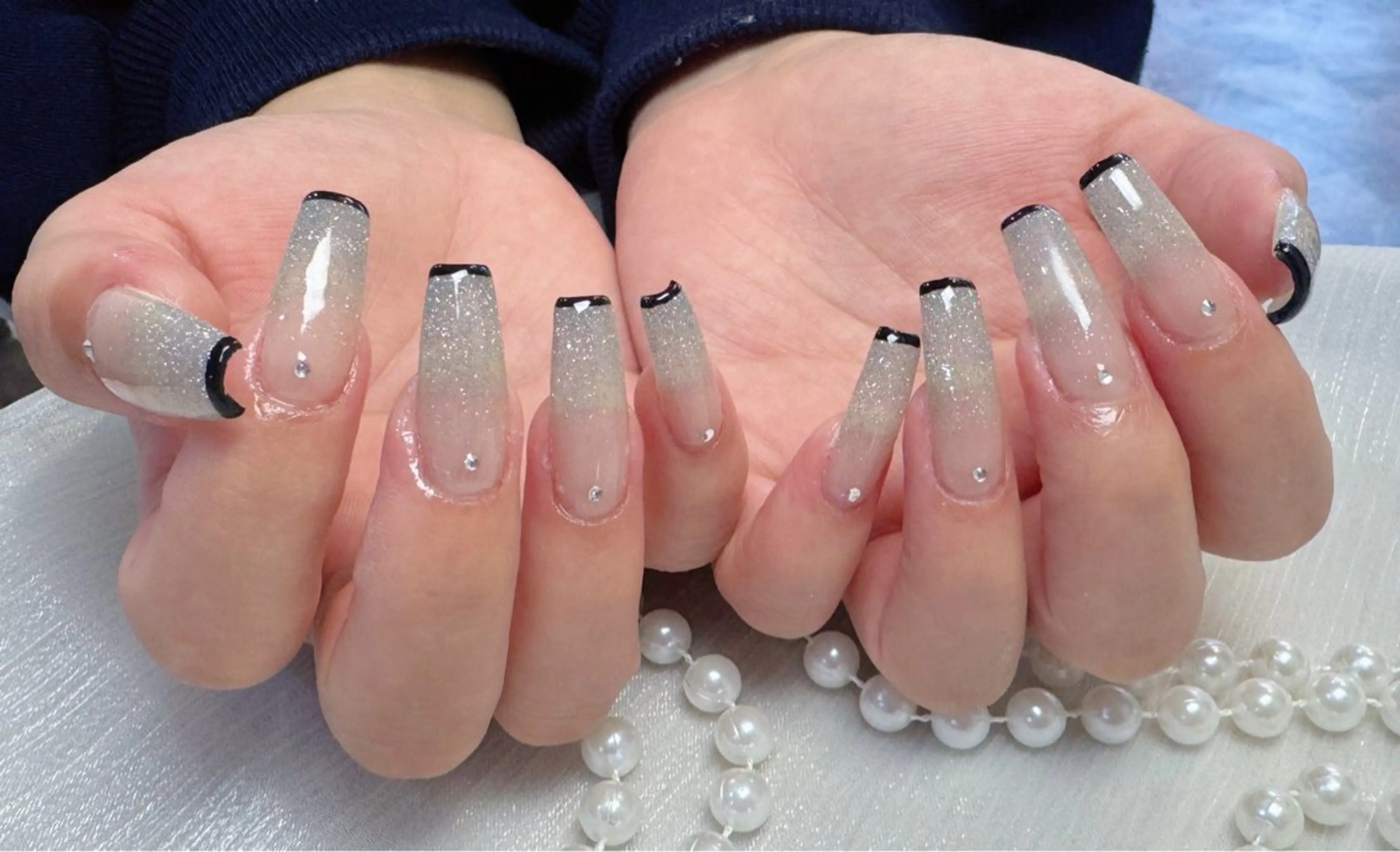 ネイル アートネイル フットネイル ジェルネイル ハート マグネットネイル Babarla Nailのネイルデザイン