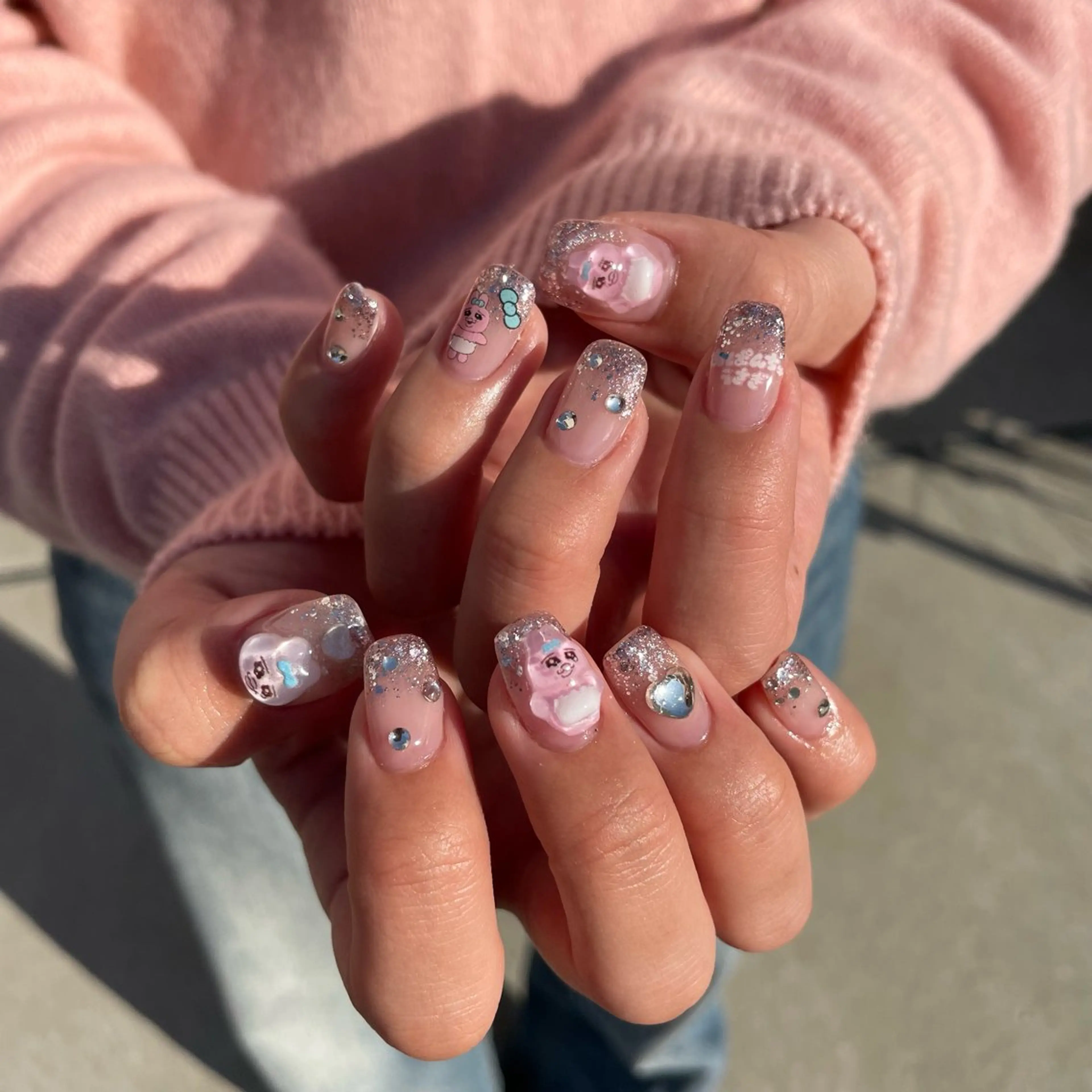 ネイル ハンドネイル Sea  nail by emaのネイルデザイン