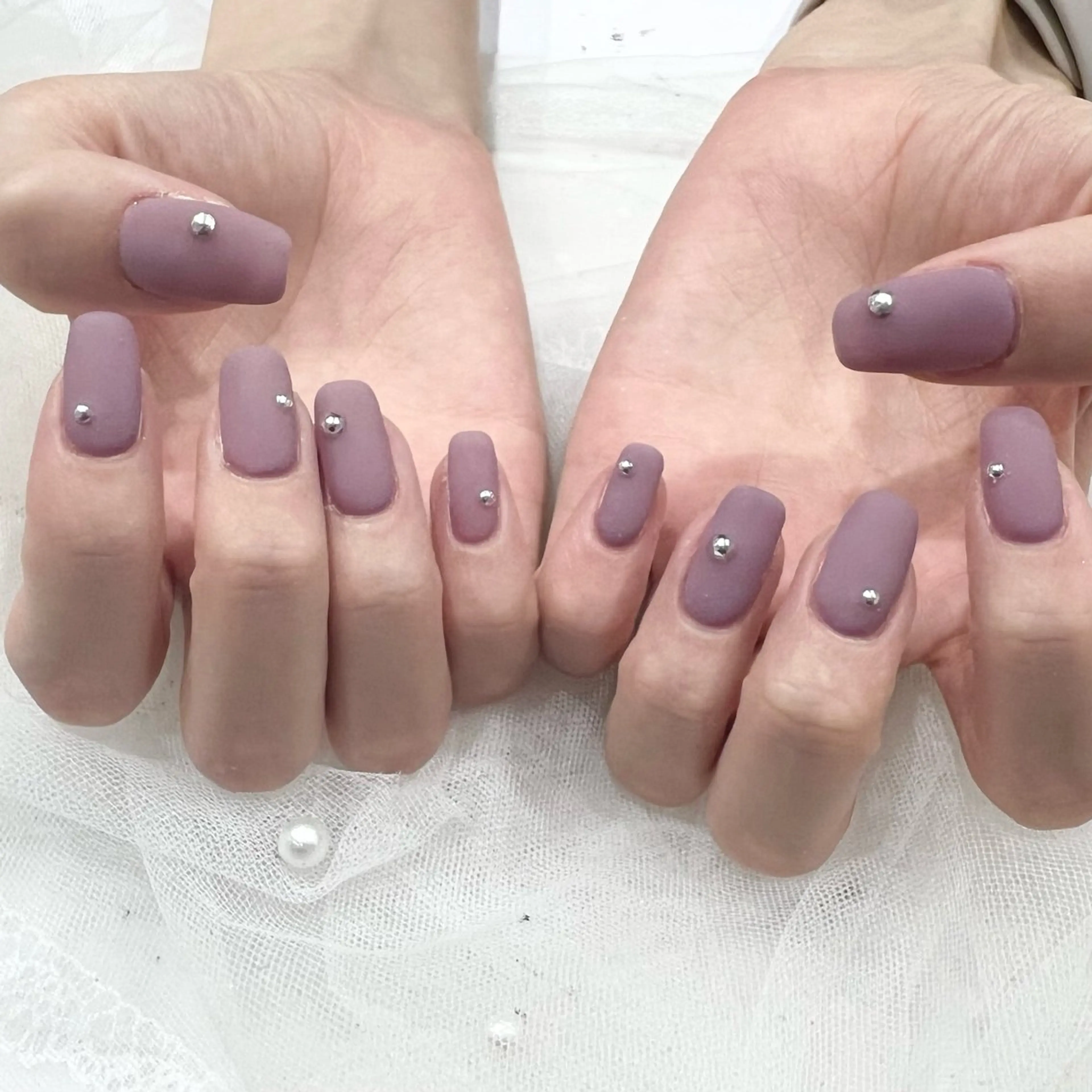 ネイル マットネイル ワンカラーネイル 🧡Shine船橋 鳴海🧡のネイルデザイン