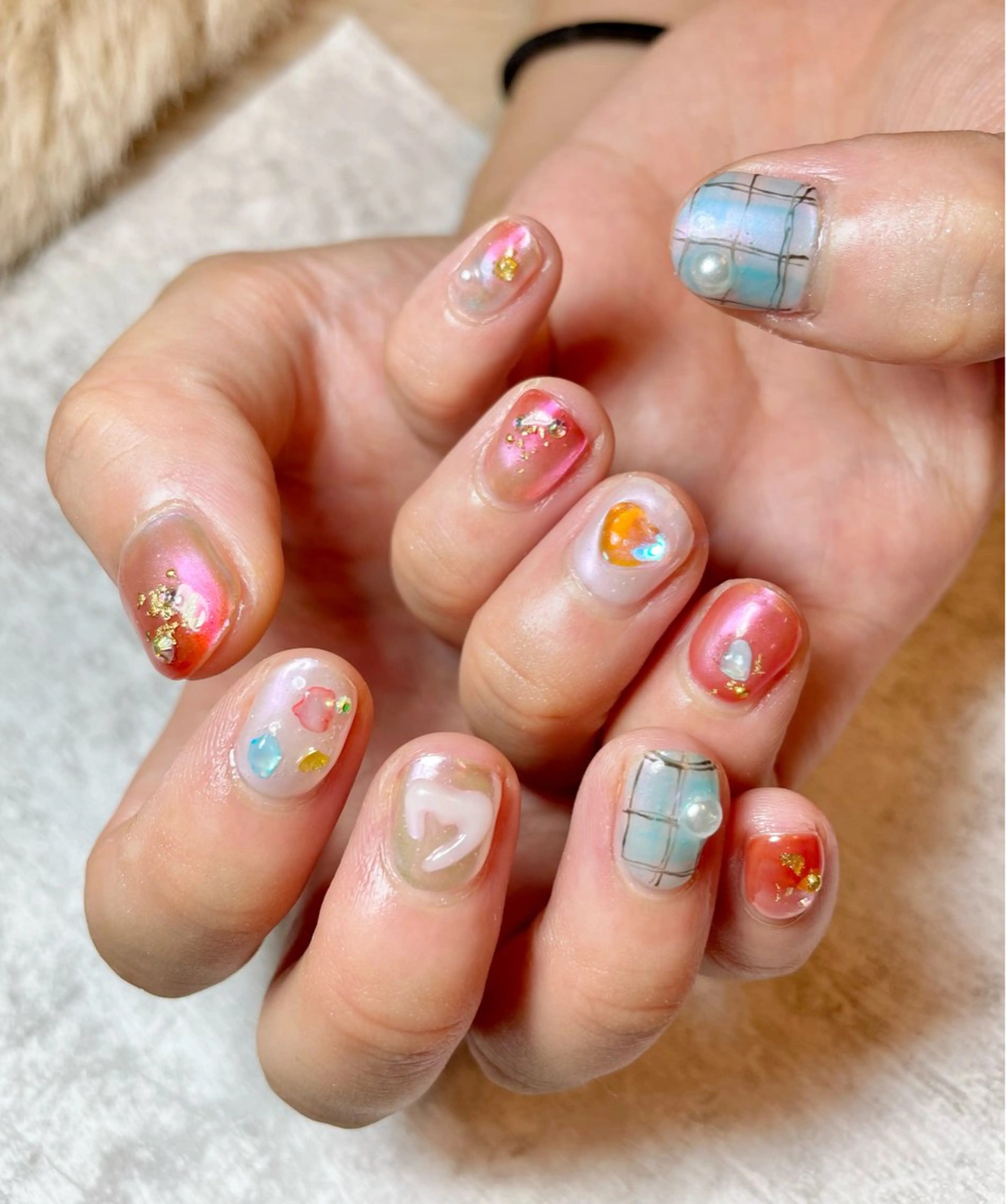 ネイル ハート 持ち込み ニュアンスネイル BEAUTY GARDEN 【nail salon unseul】所属・nana .のネイルデザイン