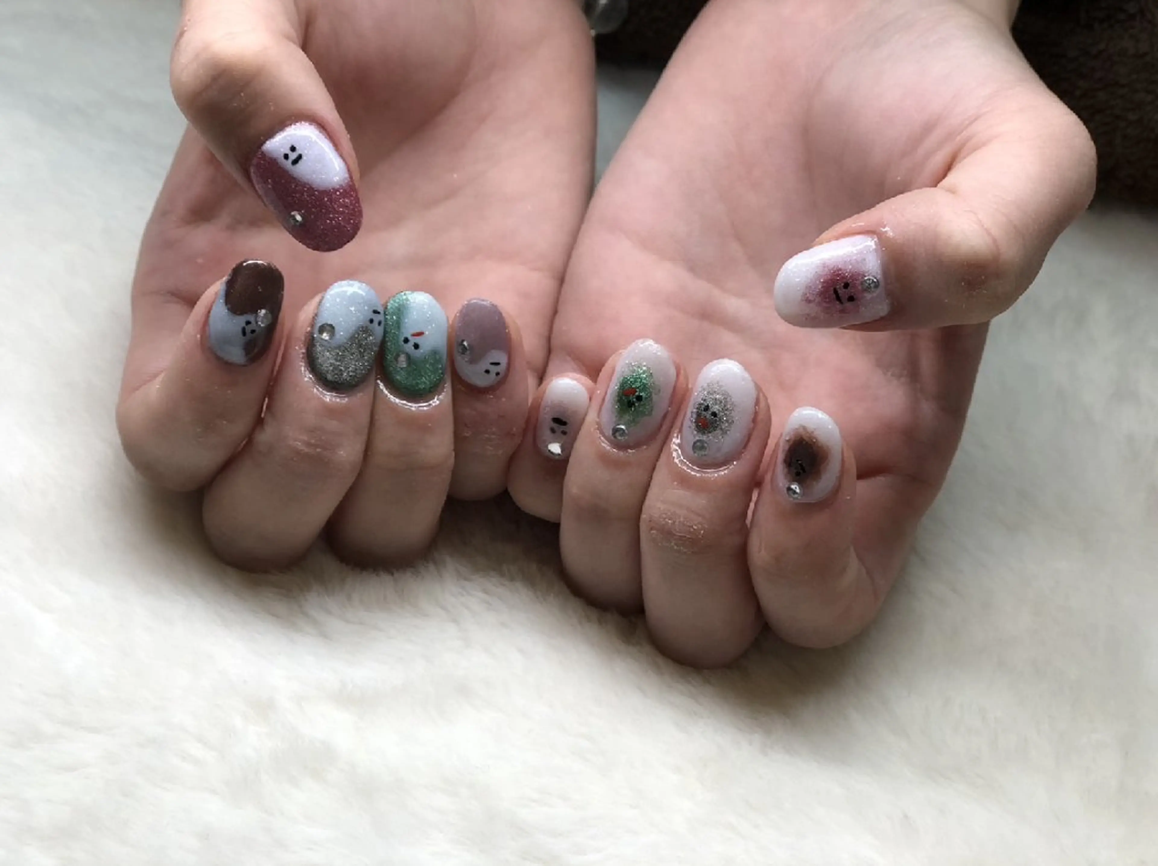 ネイル アートネイル マグネットネイル 持ち込み 心斎橋Salon Epokkuのネイルデザイン