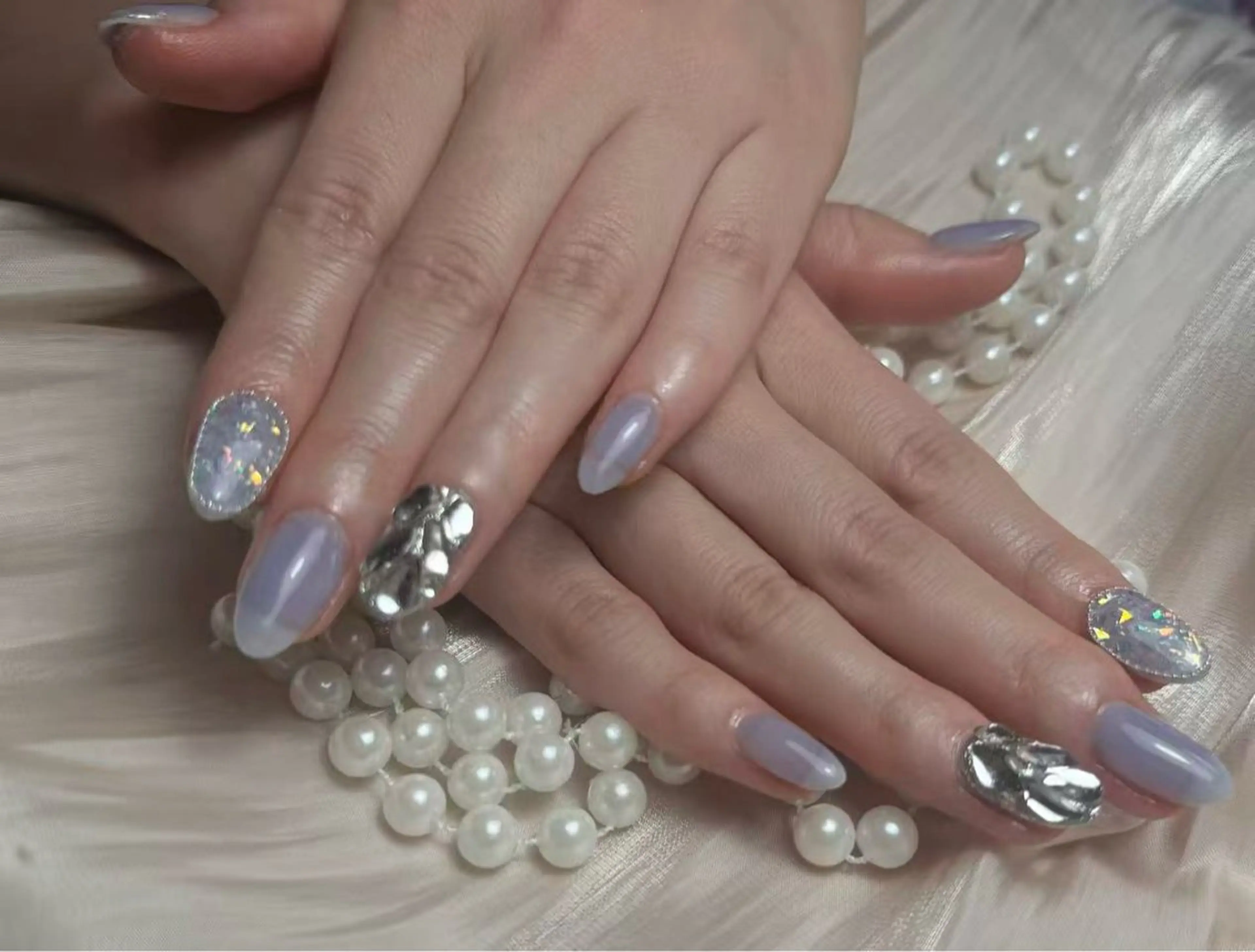 ネイル ハンドネイル kao nail マグネット/長さだしのネイルデザイン