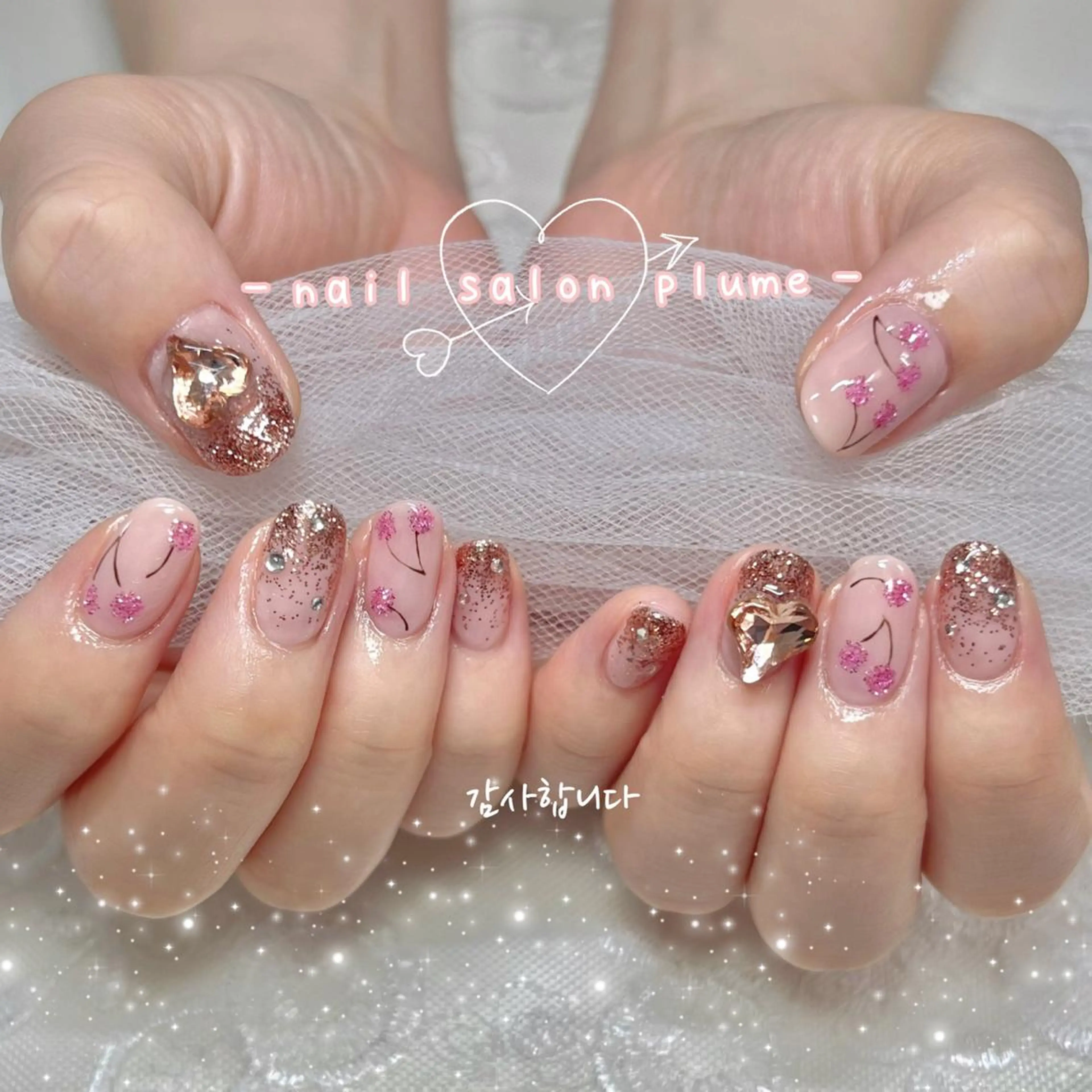 ネイル ハンドネイル plume nail ☆韓国ネイルのネイルデザイン