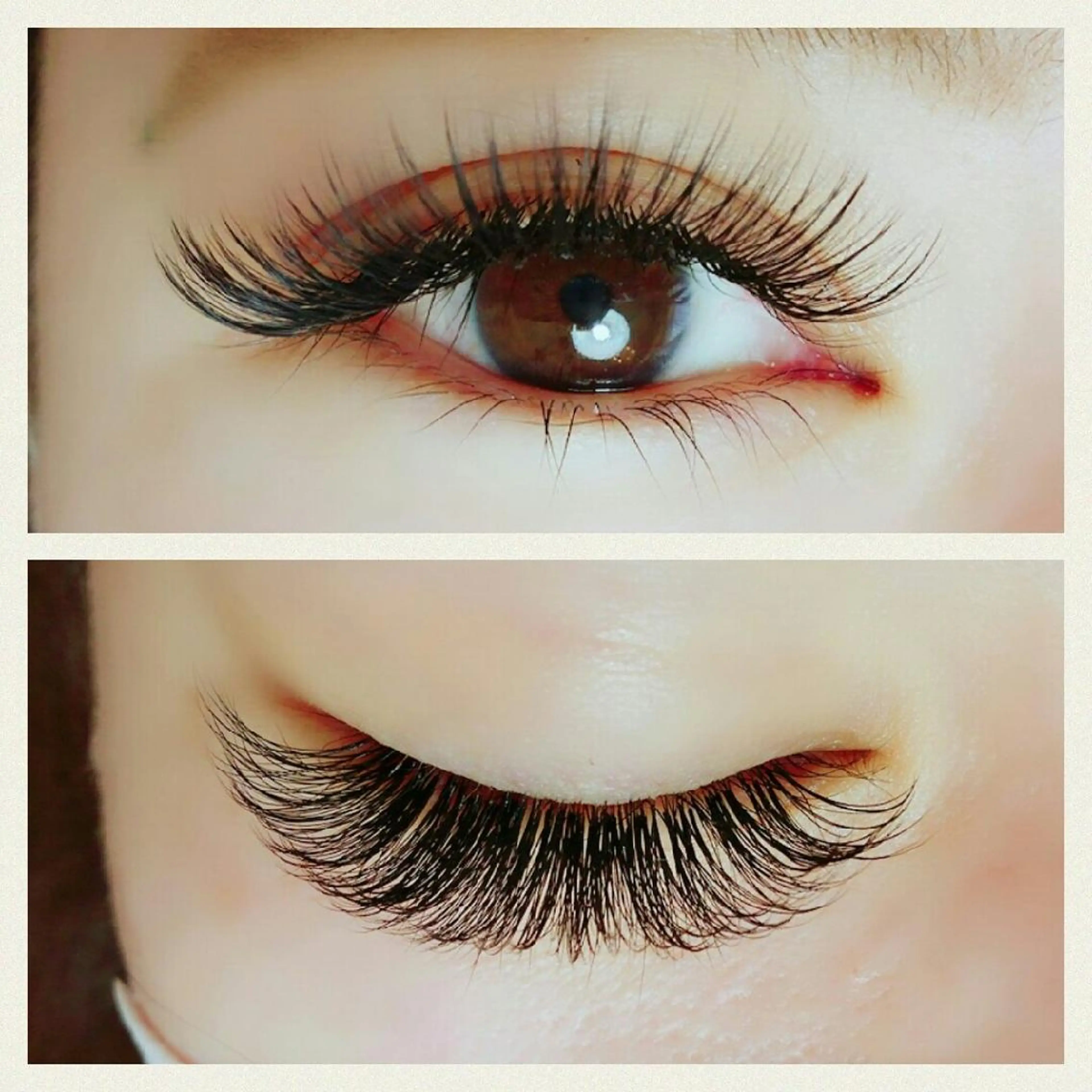 マツエク・マツパ Dカール ゴージャス ボリュームラッシュ マツエク Rouge ・ K  　のマツエク・マツパデザイン