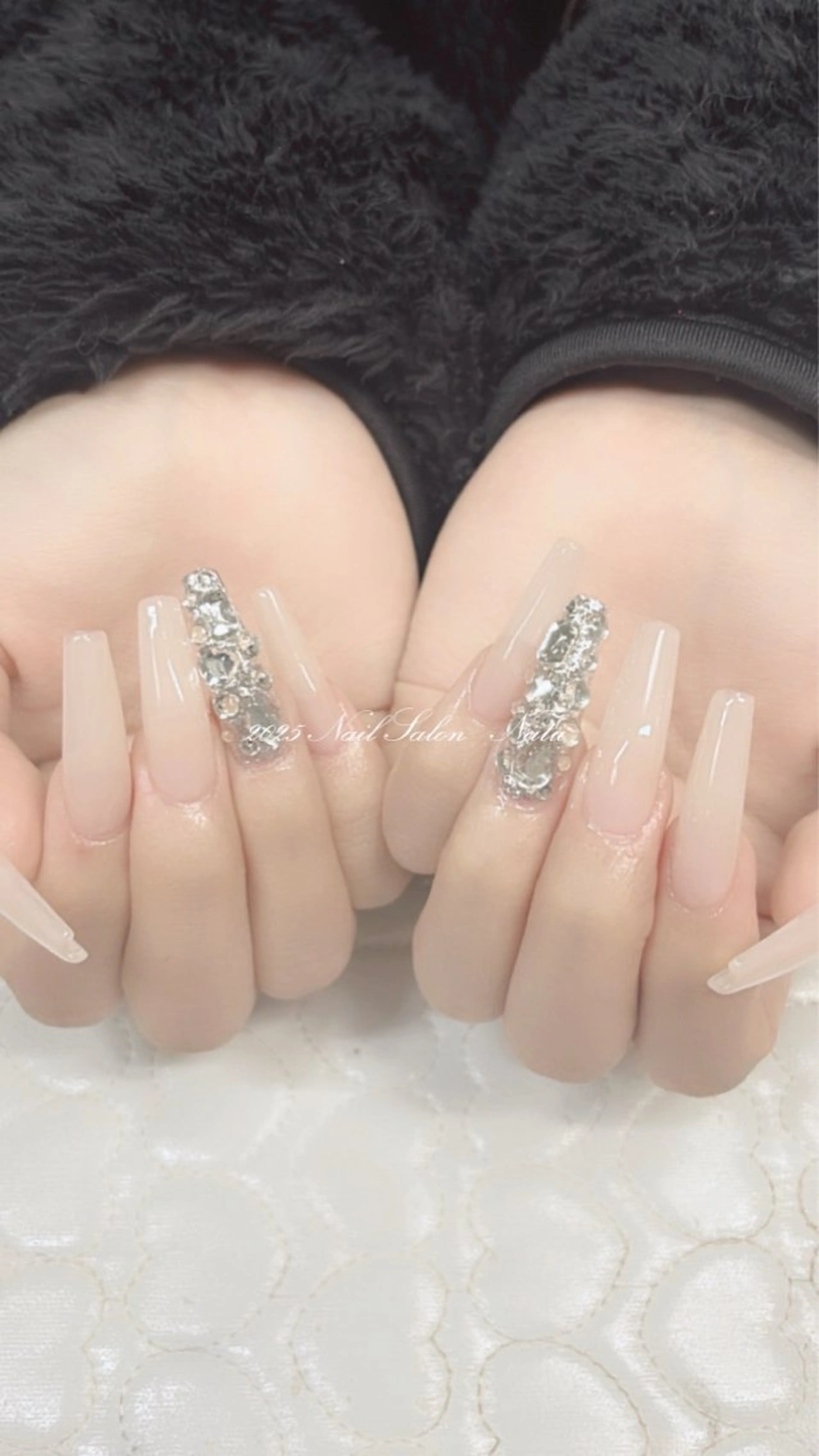 ネイル 長さ出し nailsalon　 Natuのネイルデザイン