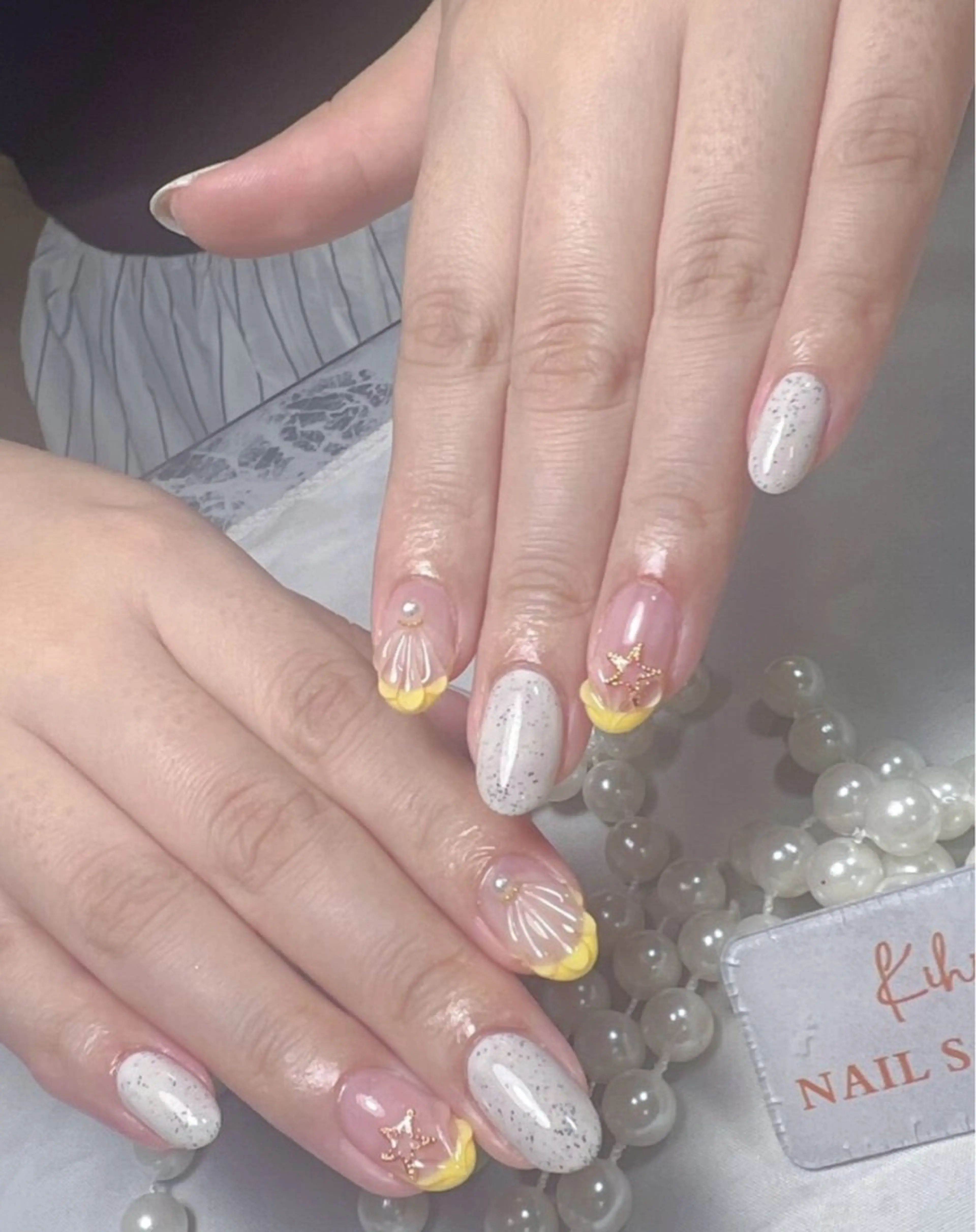 ネイル アートネイル フレンチネイル ジェルネイル グラデーション 韓国ネイル 村中 ハナのネイルデザイン