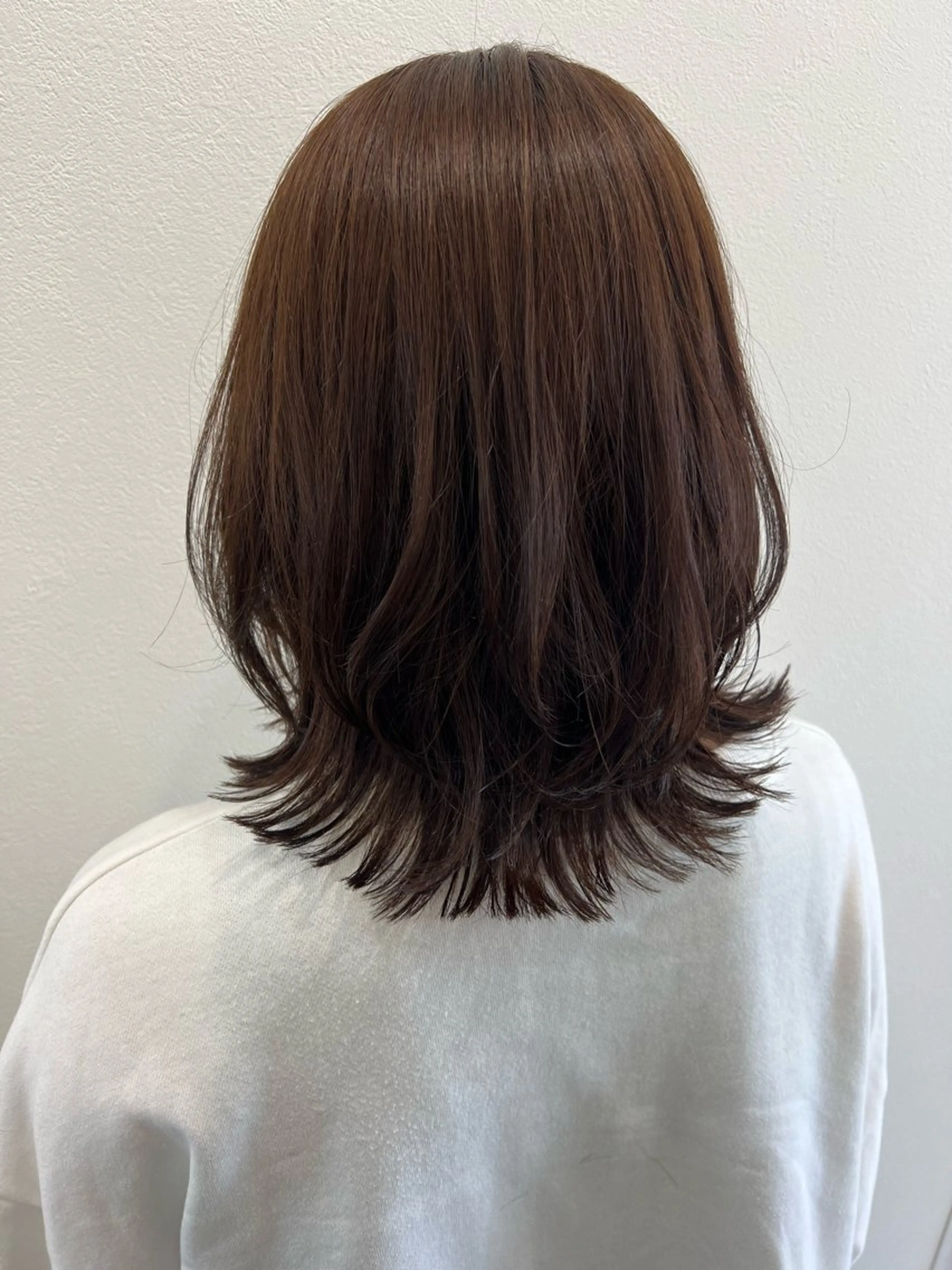 ミディアム カラー ブリーチ 透明感カラー mama美容師 たかはし みくのヘアスタイル