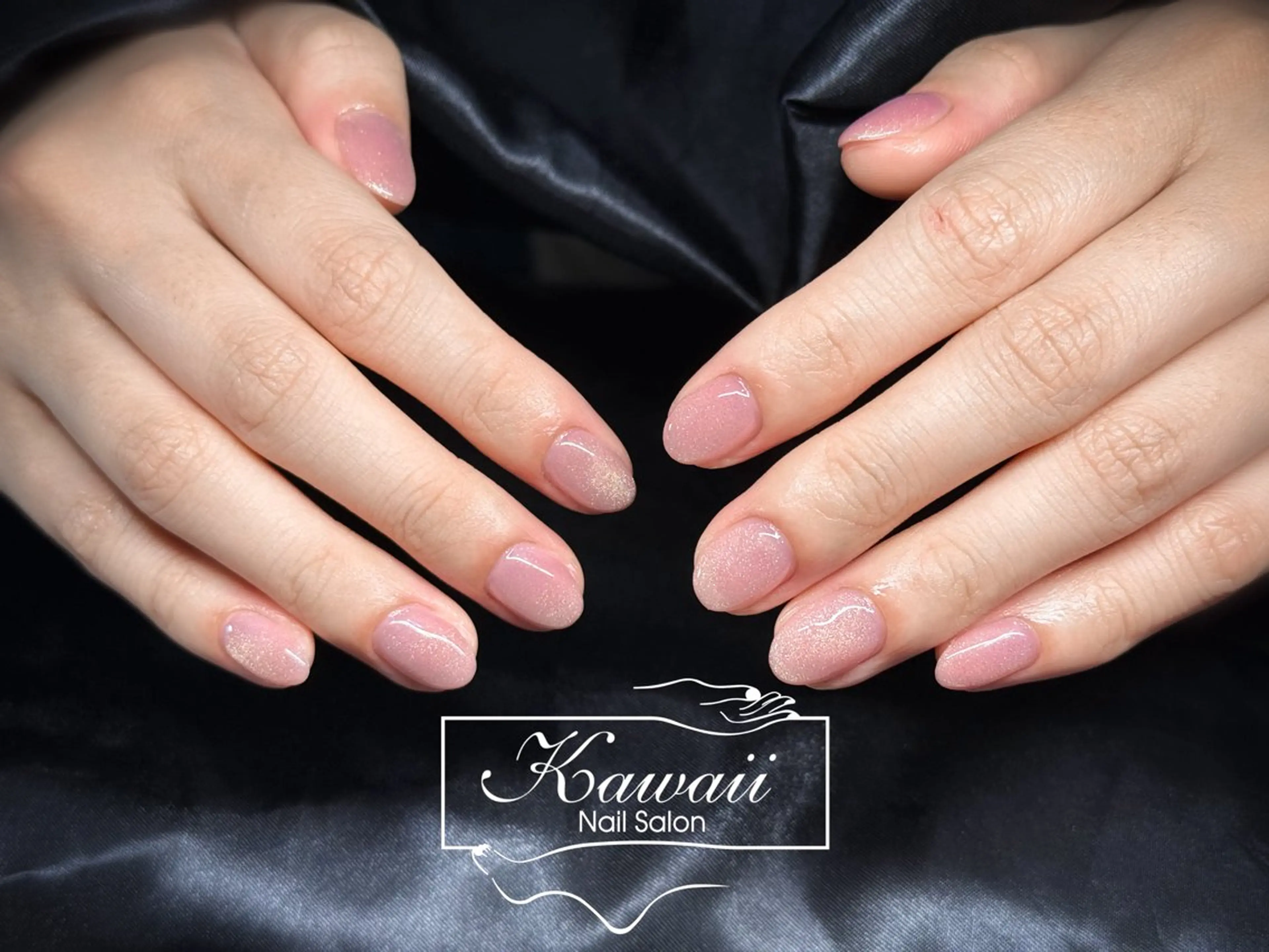 ネイル アートネイル 長さ出し フレンチネイル ジェルネイル マグネットネイル Kawaii Nail Salon所属・YURI NAIL NARITAのネイルデザイン