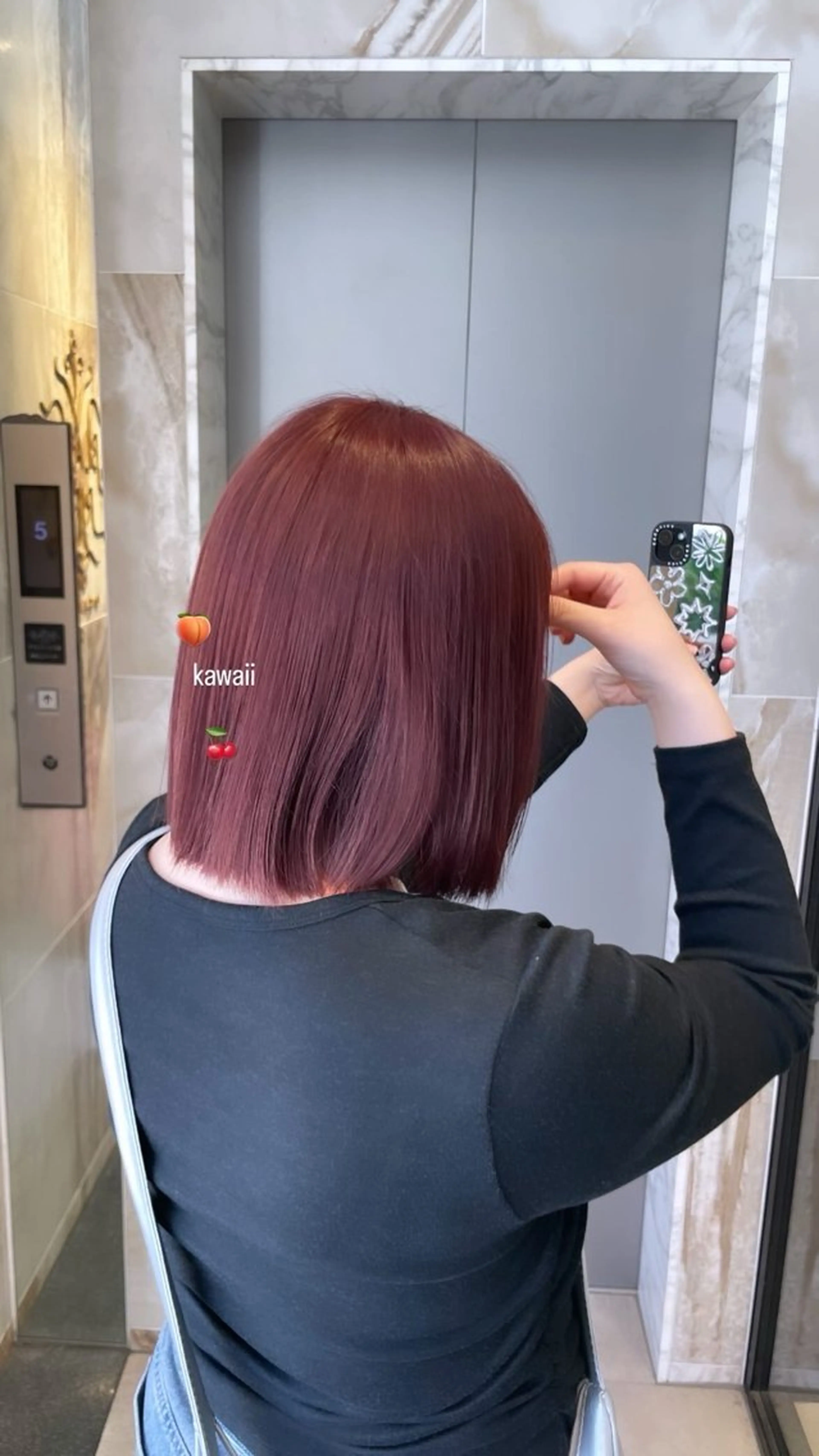 ミディアム カット ヘアカラー トリートメント 梅田 /透明感カラー 🤍narumiのヘアスタイル