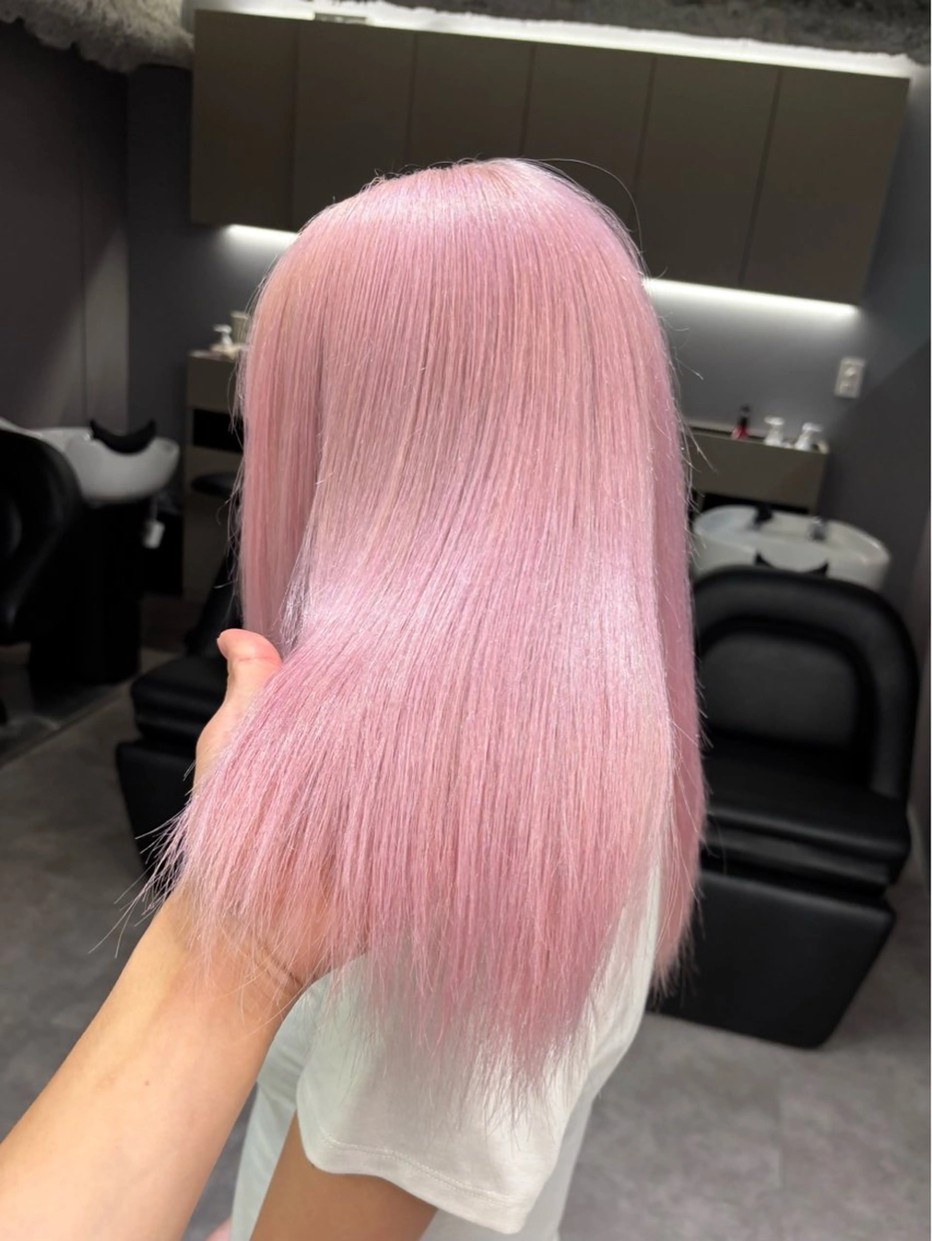 ミディアム カラー ブリーチ 髪質改善 ヘアカラー トリートメント 名古屋／デザイン／ ブリーチ/松井亮磨のヘアスタイル