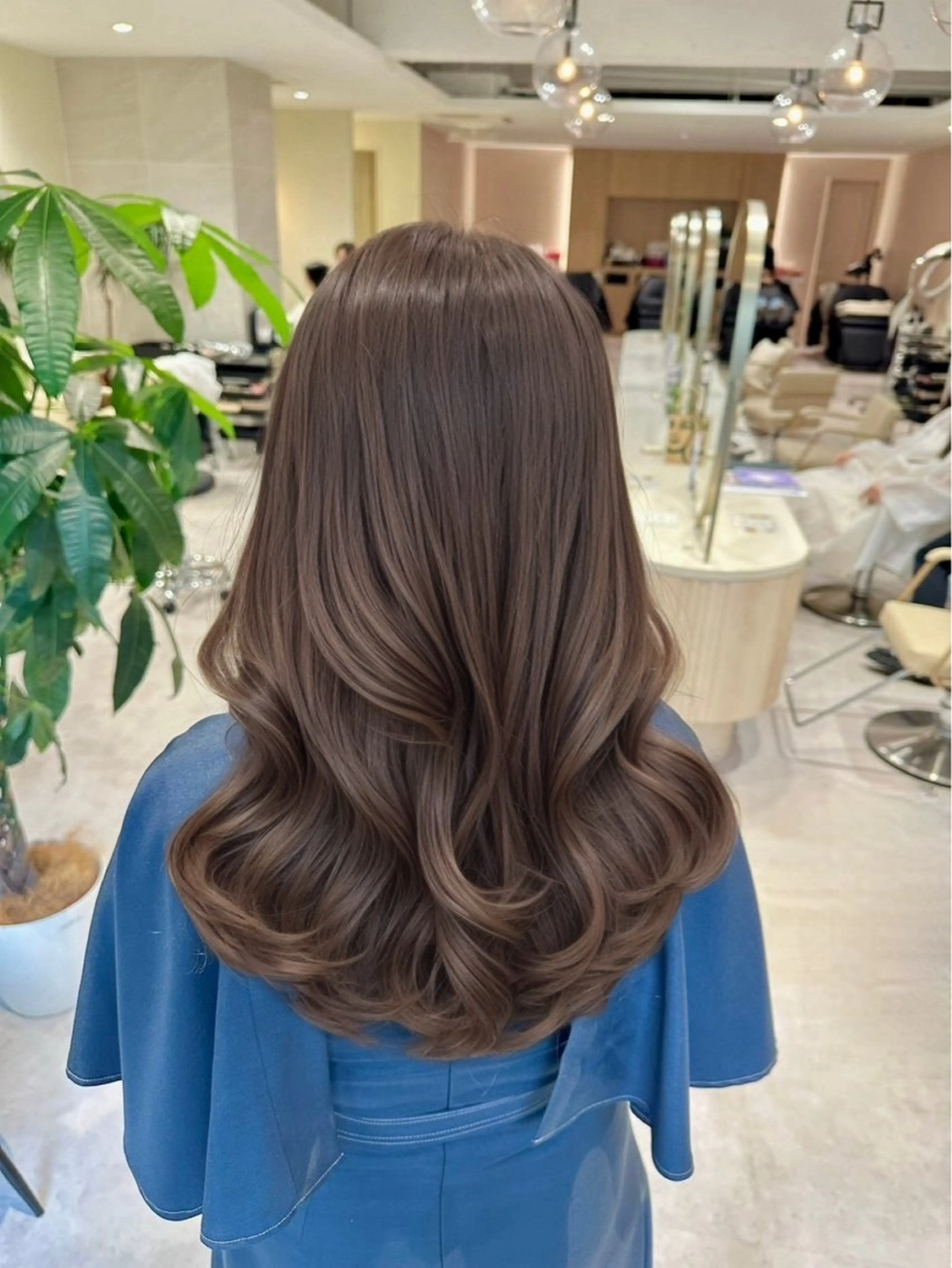 ロング カラー イルミナカラー 韓国風ヘア カット ヘアカラー トリートメント Ms.CHARM所属・透明感カラー🌿 グレージュ🐺陽介のヘアスタイル