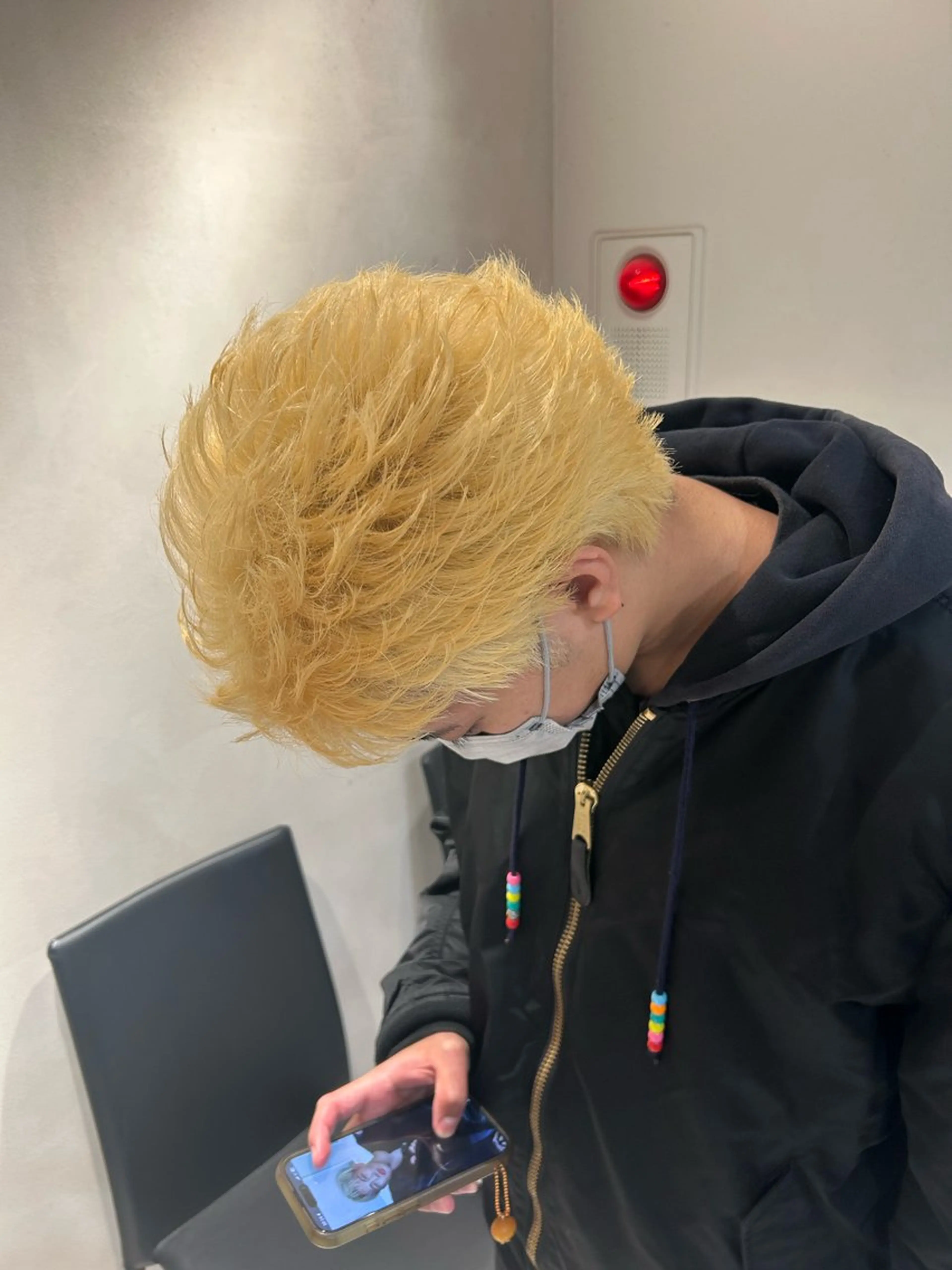 カラー メンズ カット ヘアカラー トリートメント いぶき/透明感カラー 🎨メンズパーマ🔥のヘアスタイル