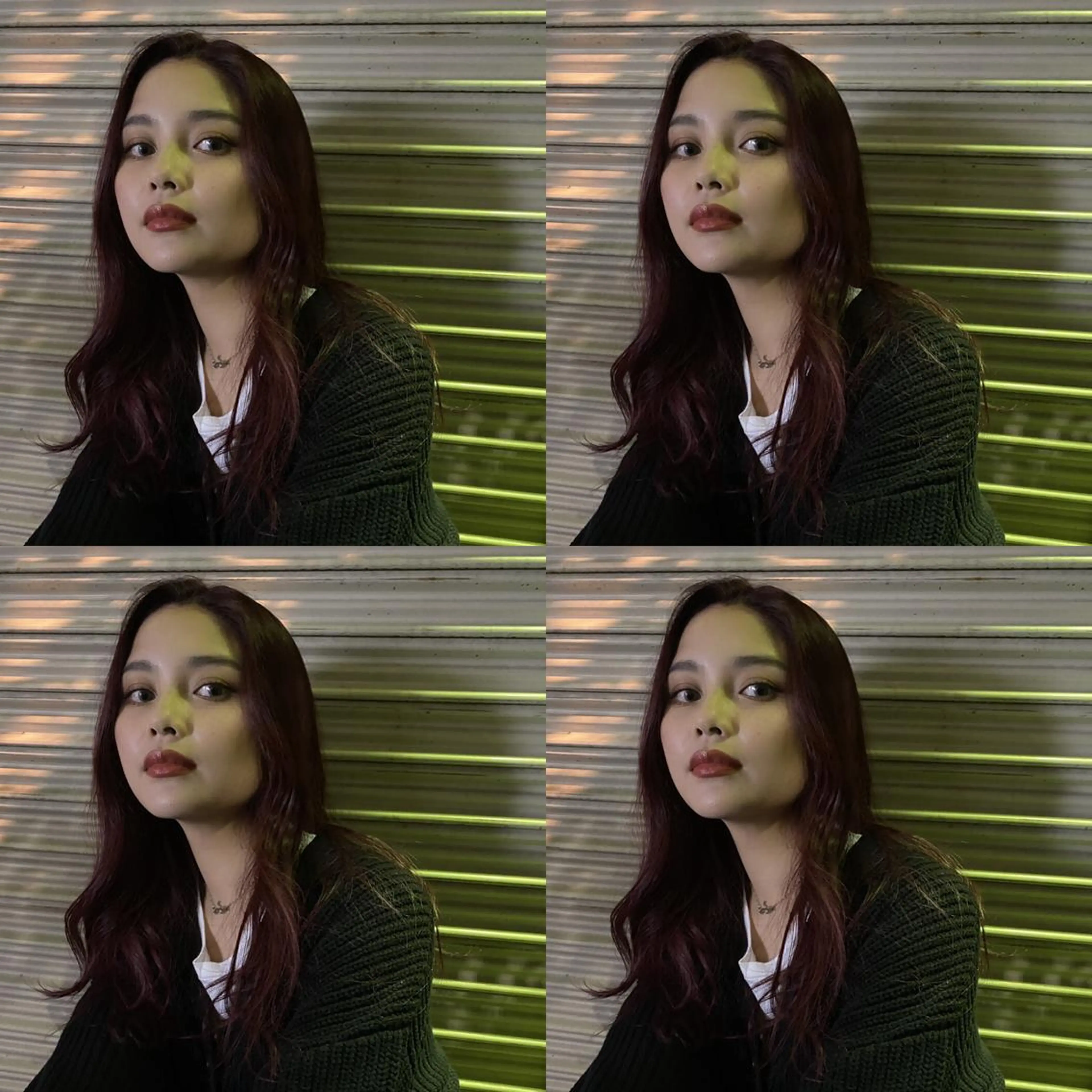 ロング ヘアカラー エクステ ハイトーン 💭黒崎ハルカのヘアスタイル