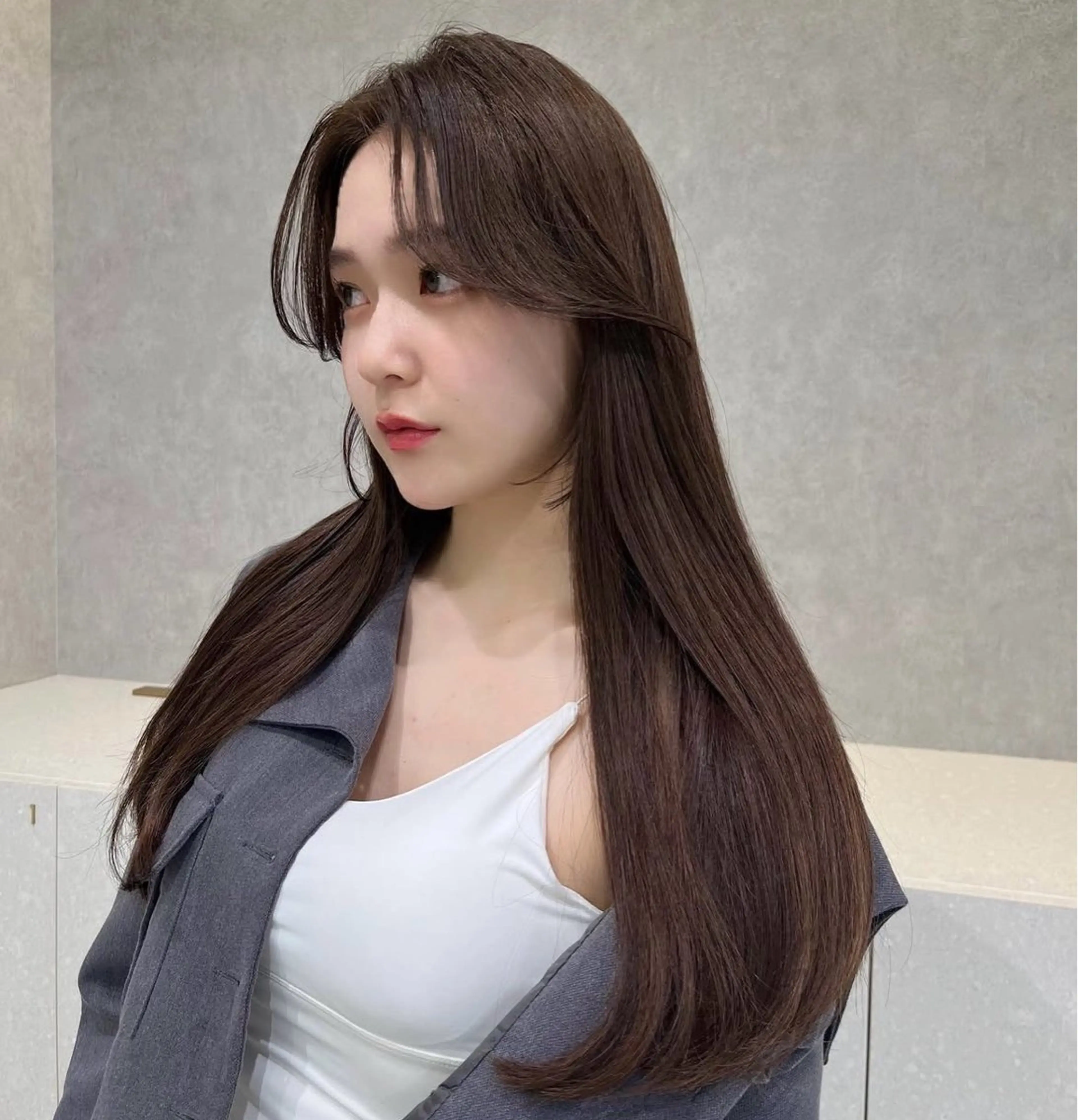 🫧🤍迷ったらこちら【カット＋髪質改善TR＋艶髪カラー】の写真