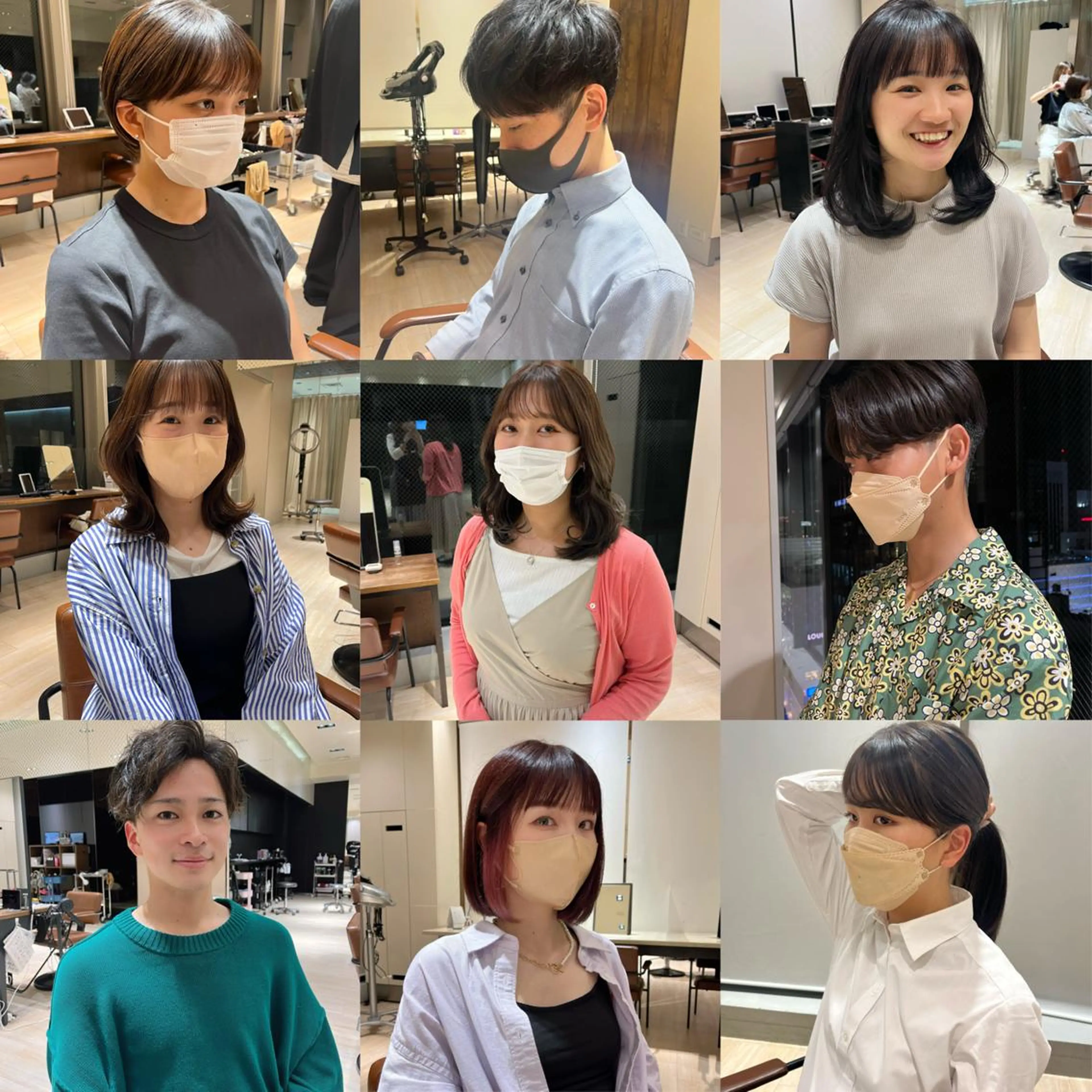 ミディアム カラー パーマ メンズ Je suis heureuse Tres所属・早朝セット☀️ レイヤー/Momoのヘアスタイル