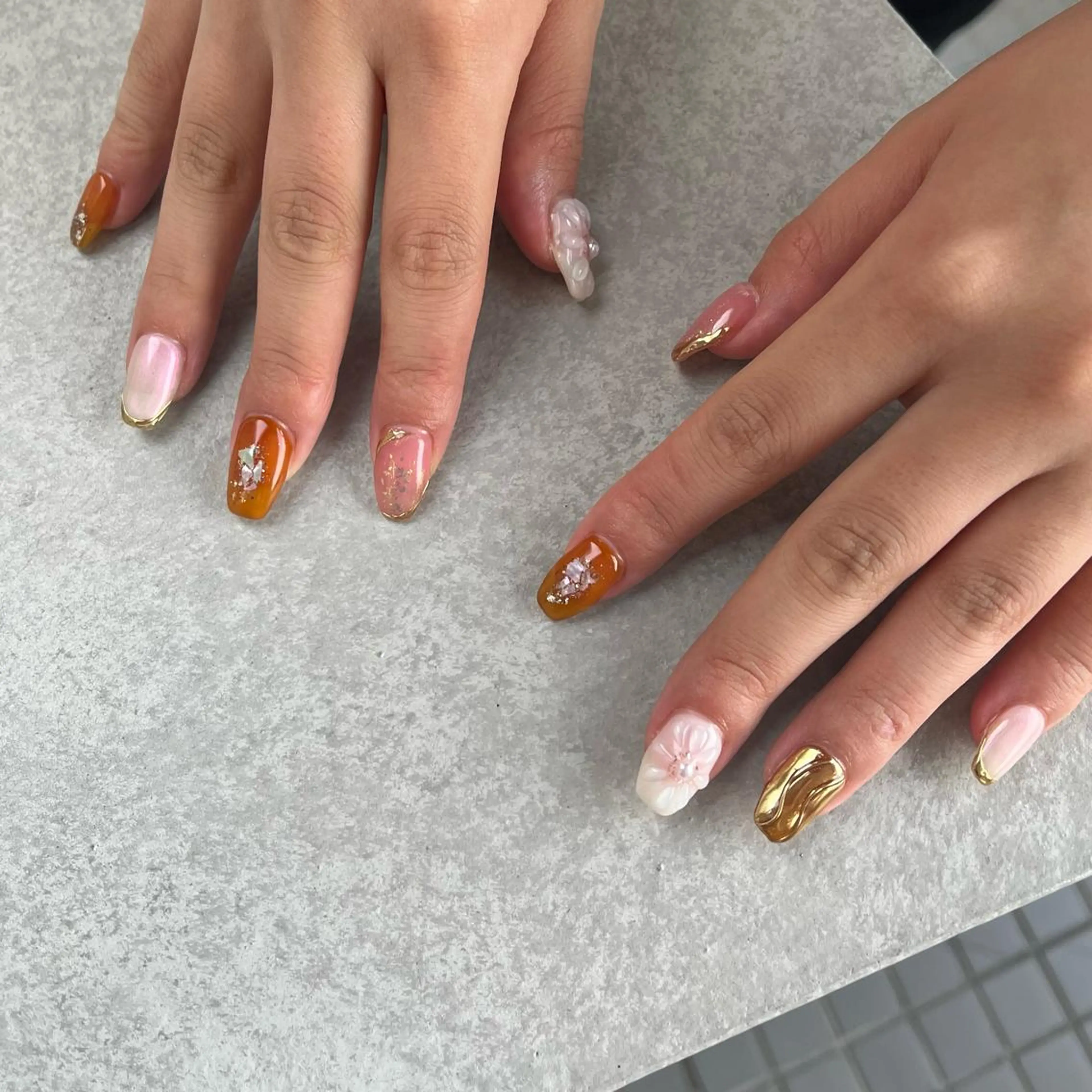 ネイル 🤎Two ERI🤎のネイルデザイン