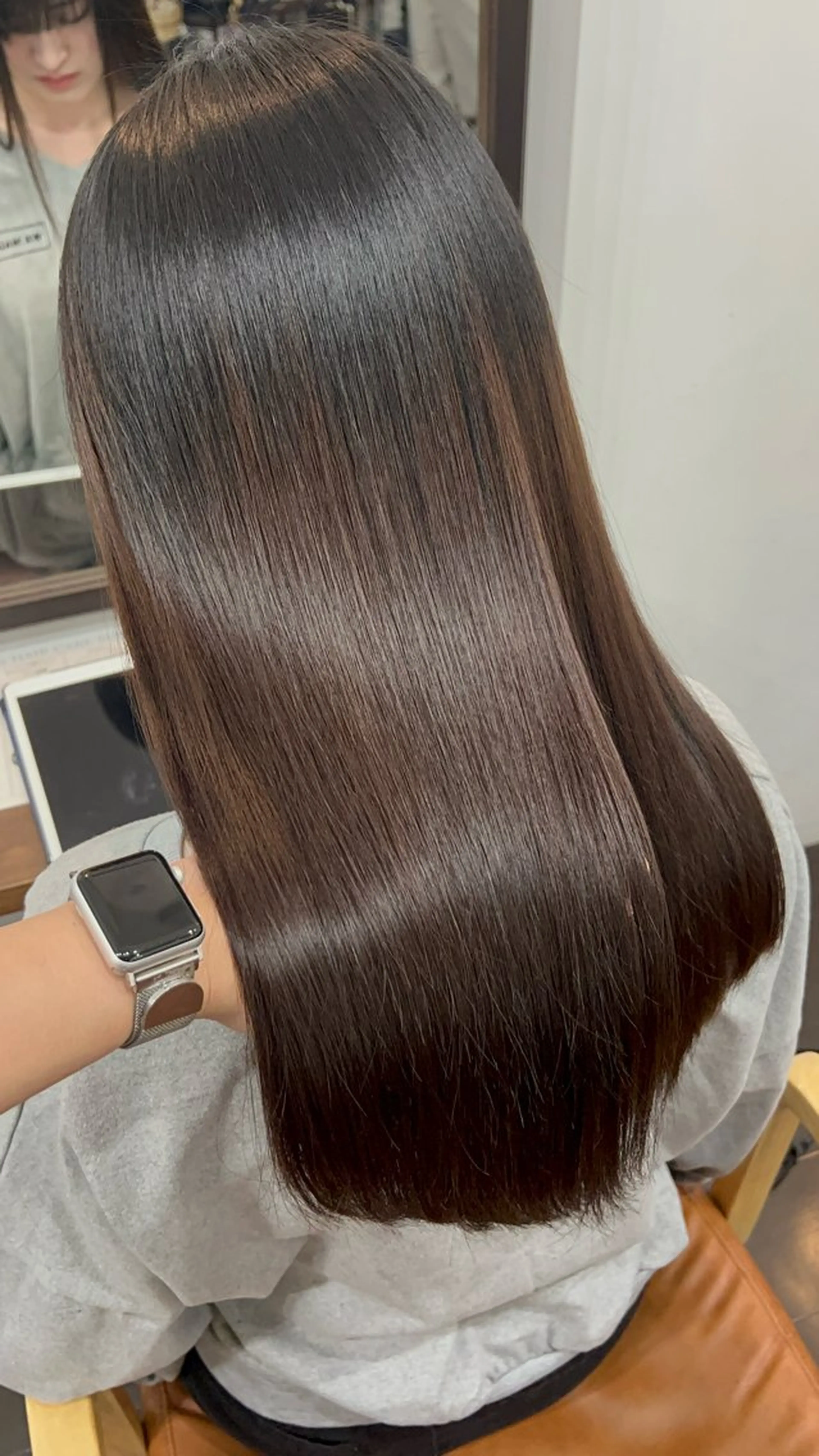 セミロング 名駅/艶韓国風ヘア miyabiのヘアスタイル