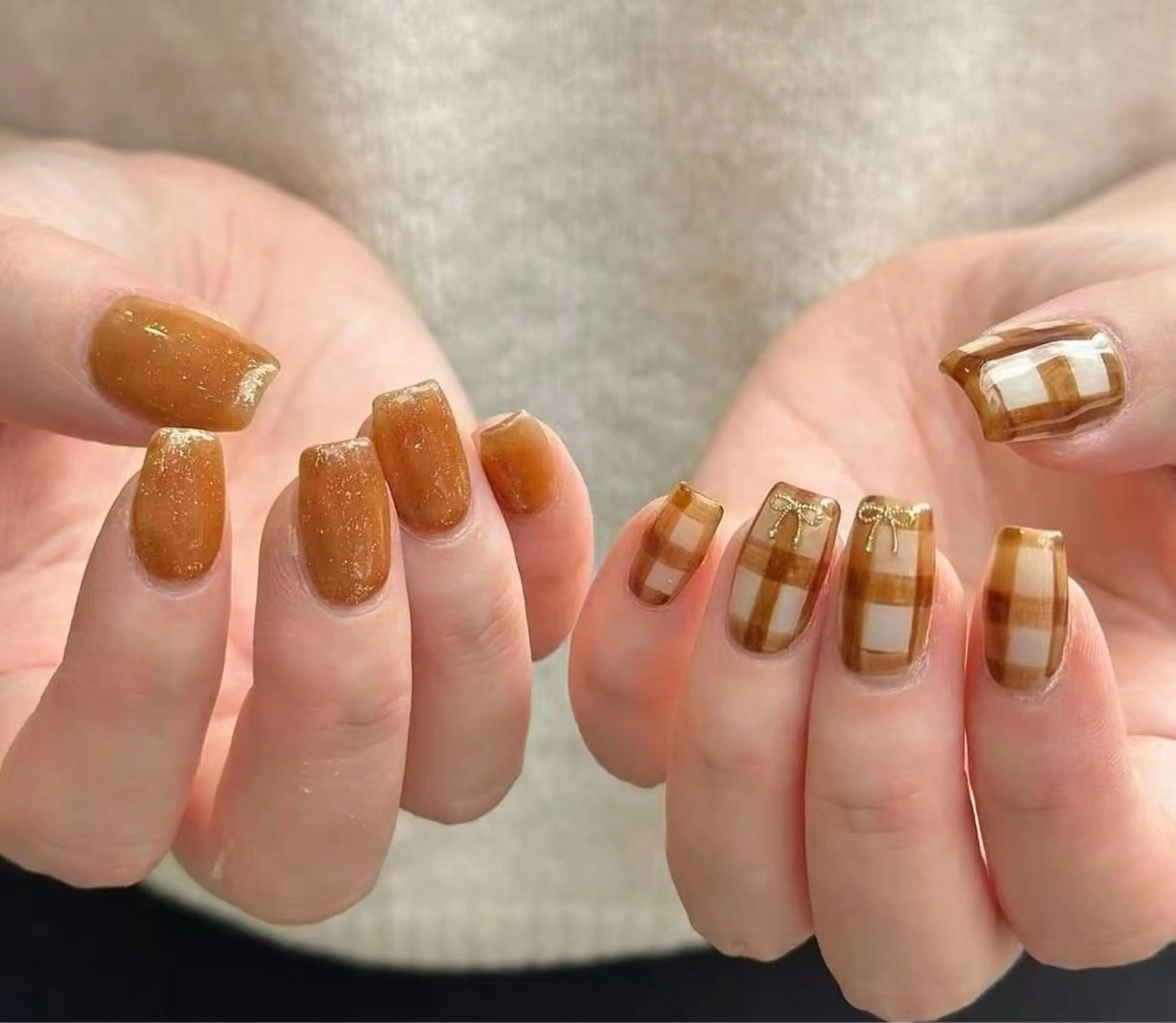 ネイル フラワーネイル フレンチネイル ジェルネイル ガラスフレンチ ハート ハンドネイル BabyYouMi nailのネイルデザイン