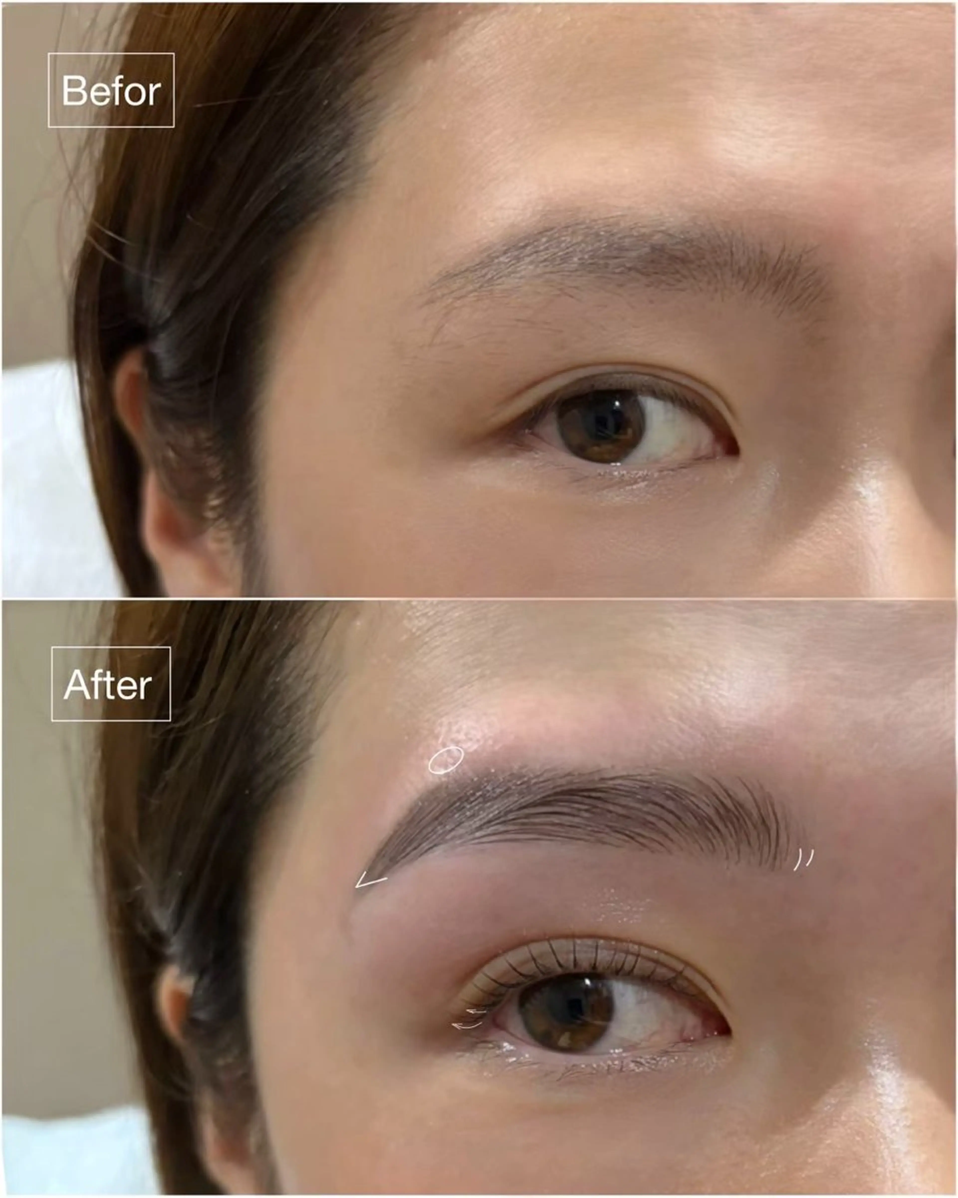 Browstyling(wax in)の写真