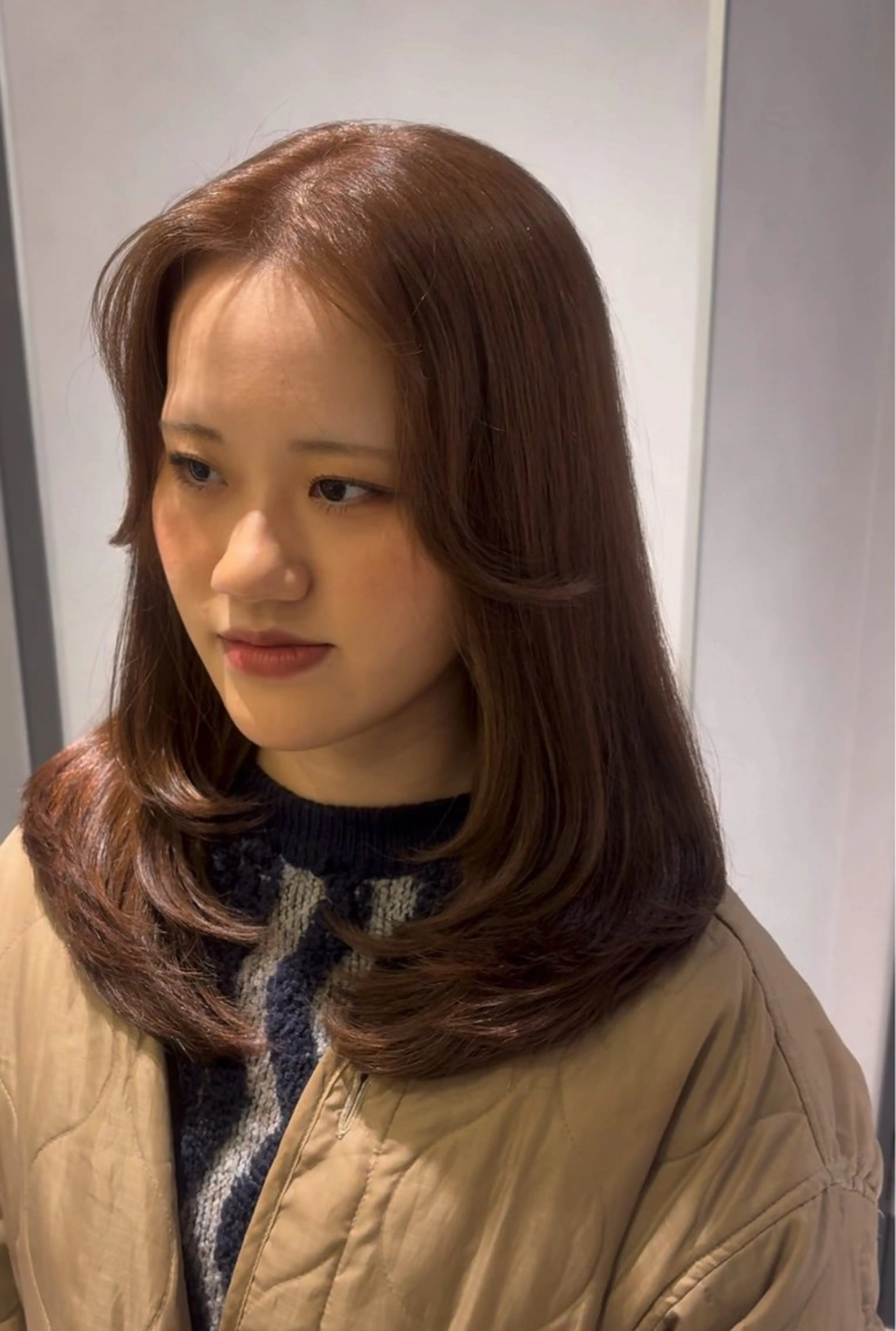 セミロング カラー ベージュカラー レイヤーカット ヘアカラー トリートメント 彩華 🎀 西梅田美容室のヘアスタイル