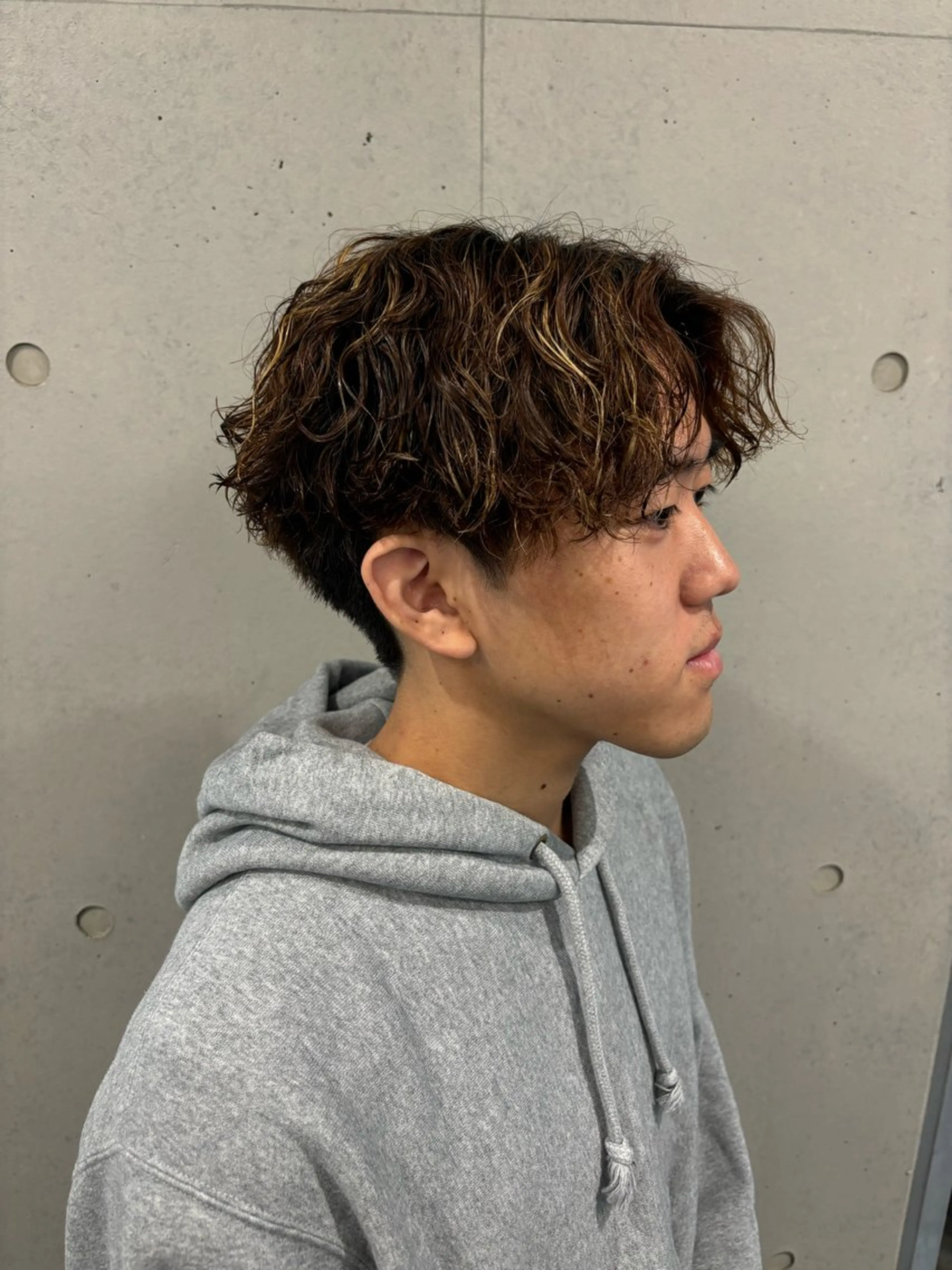 ショート パーマ メンズ カット パーマ メンズサロン/戸塚駅 東口3分/冨田大輝のヘアスタイル