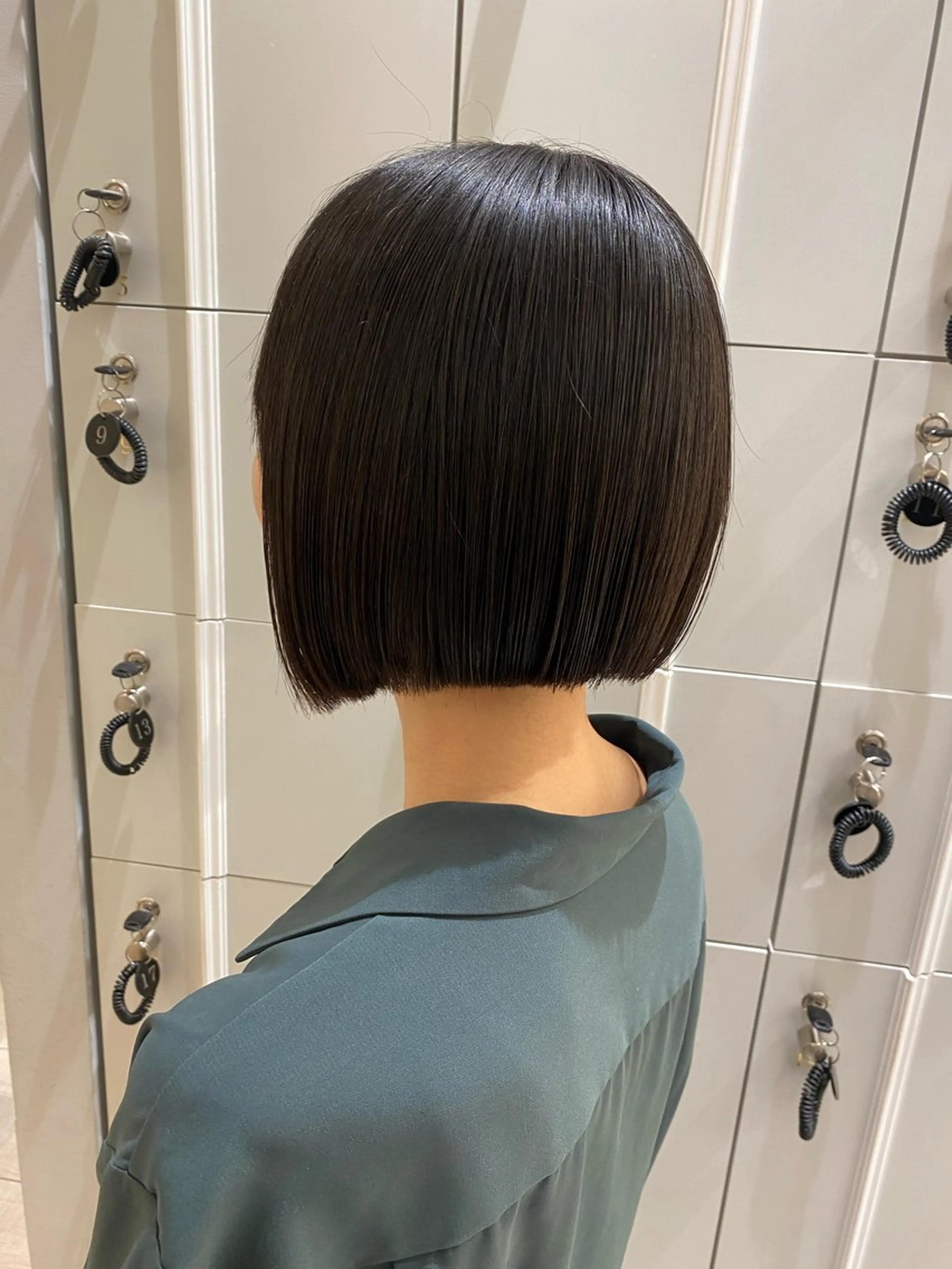 ショート 前下がりボブ ボブ 韓国ヘア🍒渡辺 咲🍒のヘアスタイル