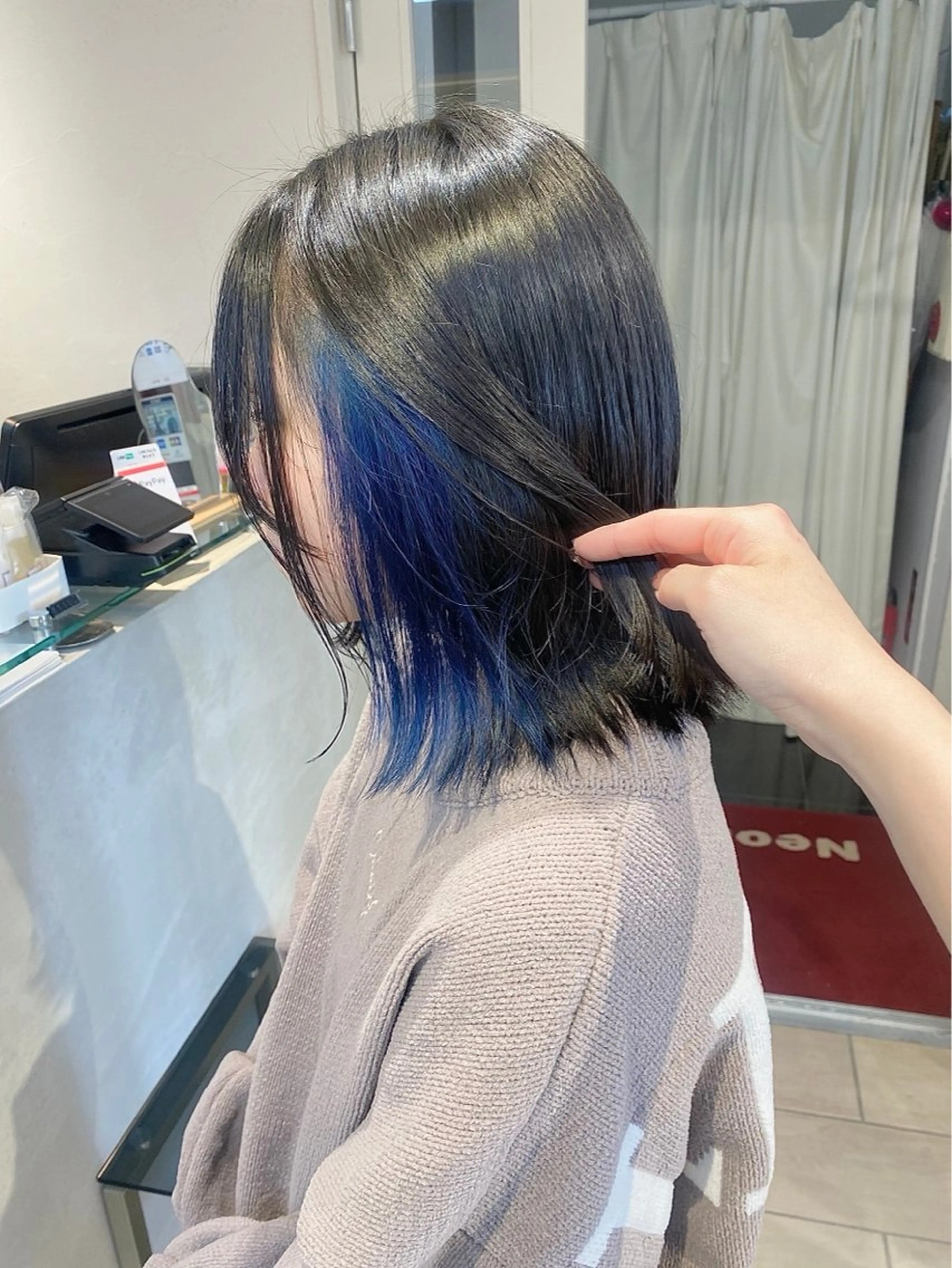 カラー ブリーチ ブルーカラー 🌞塙 湧貴🌞のヘアスタイル