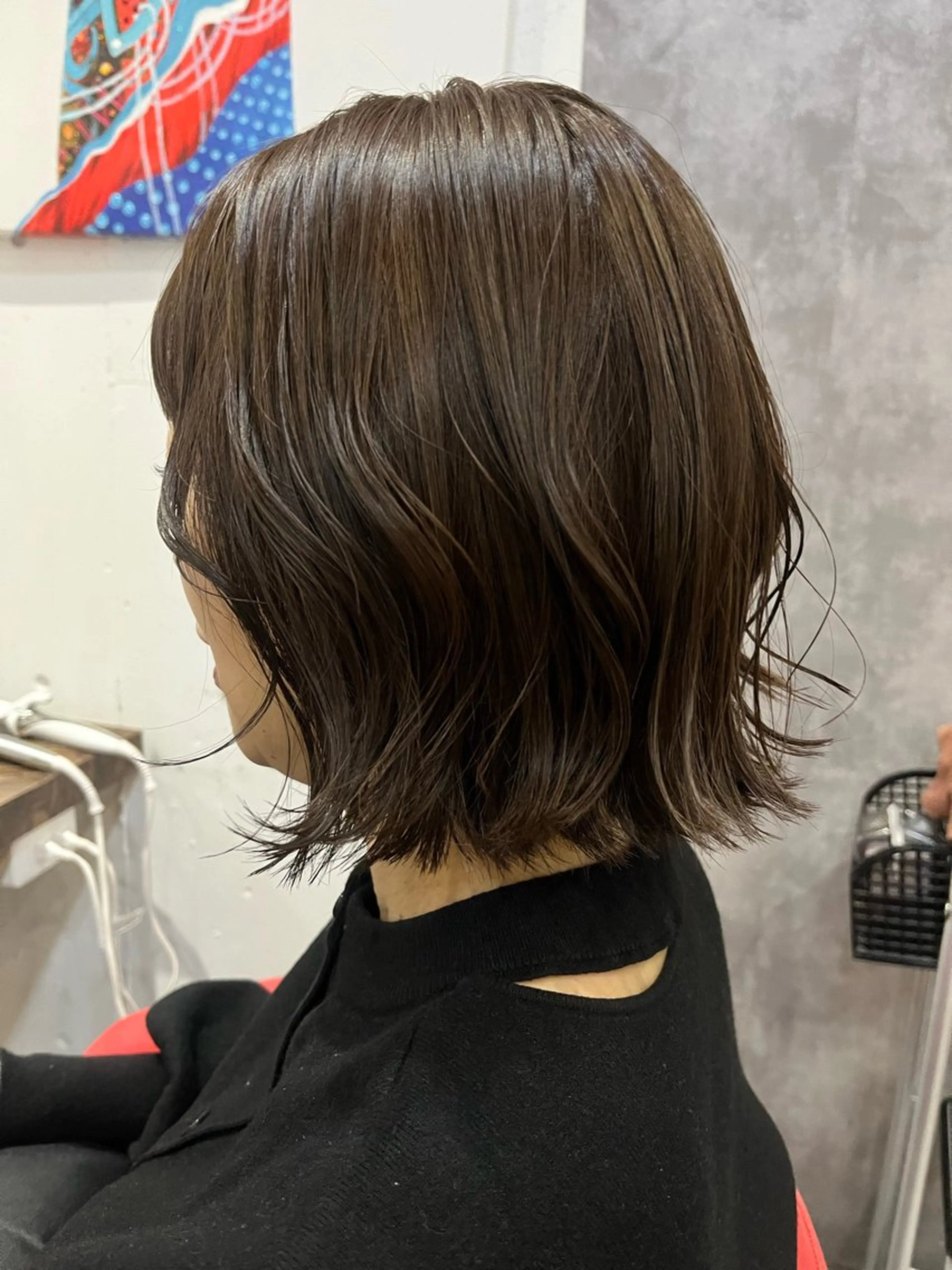 ミディアム カラー ヘアアレンジ カット ヘアカラー 駅チカ【ali'i】 アリイ花崎友美☘のヘアスタイル